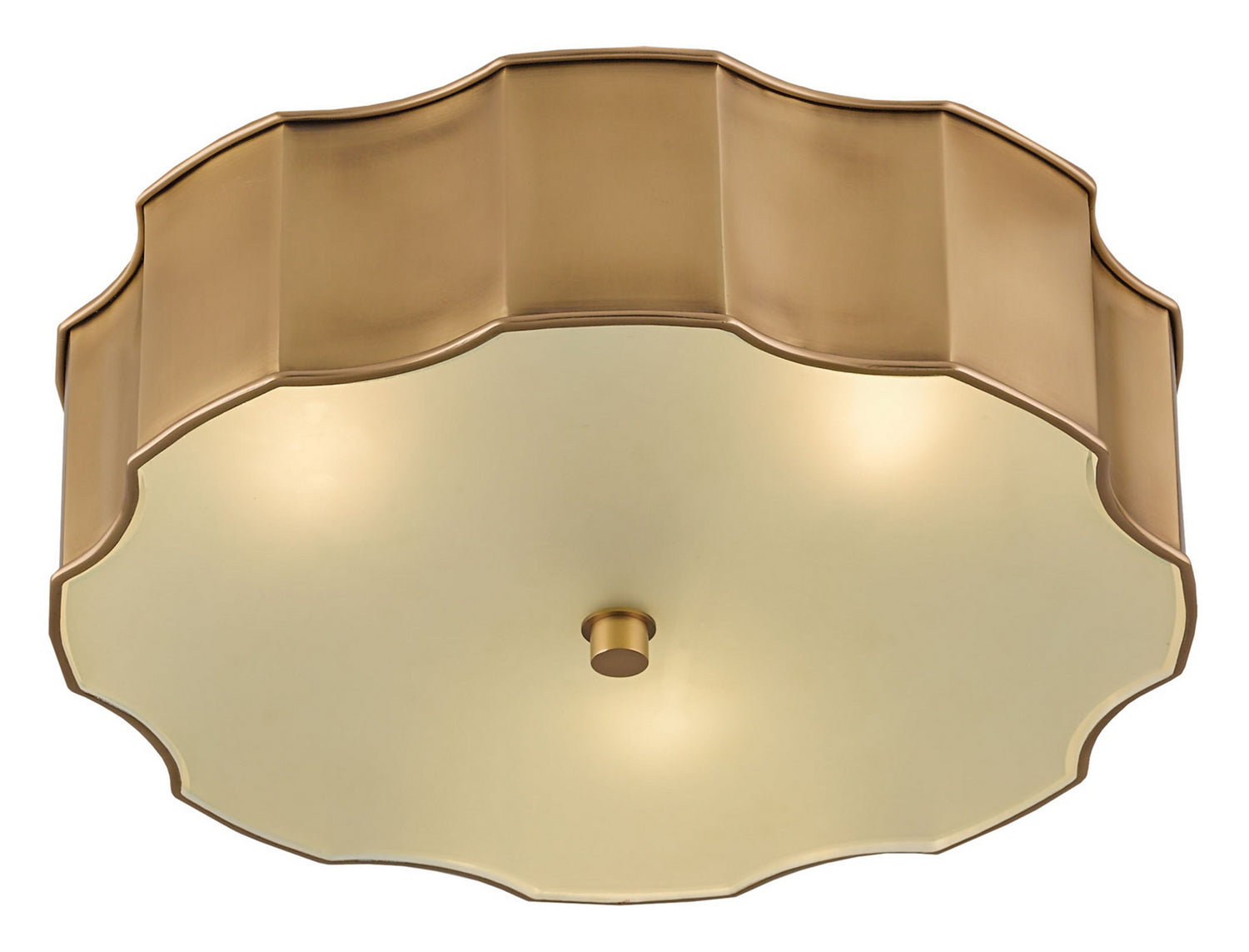 Product photo of the Wexford LED Flush Mount in Antique Brass/Frosted ( SKU# 9999-0001 )