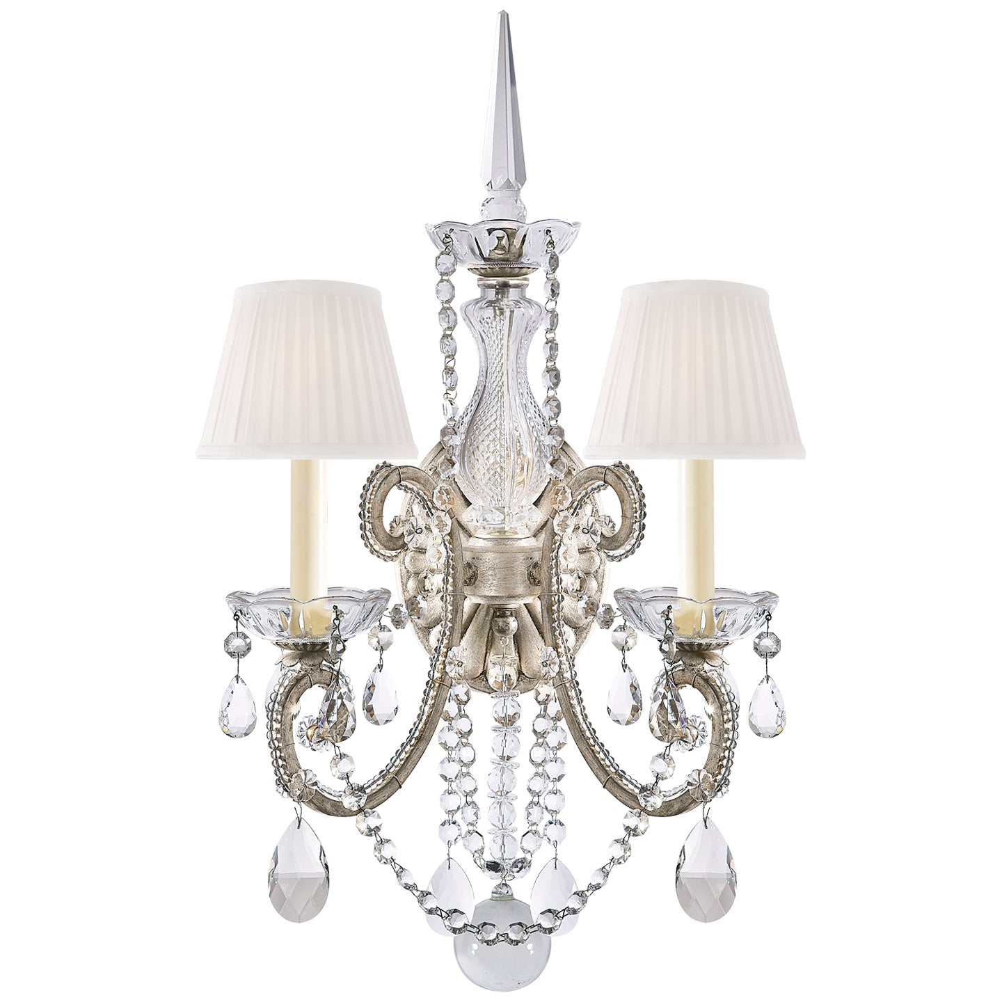 Product photo of the Adrianna Two Light Wall Sconce in Antique Silver Leaf ( SKU# RL 2231ASL-S )
