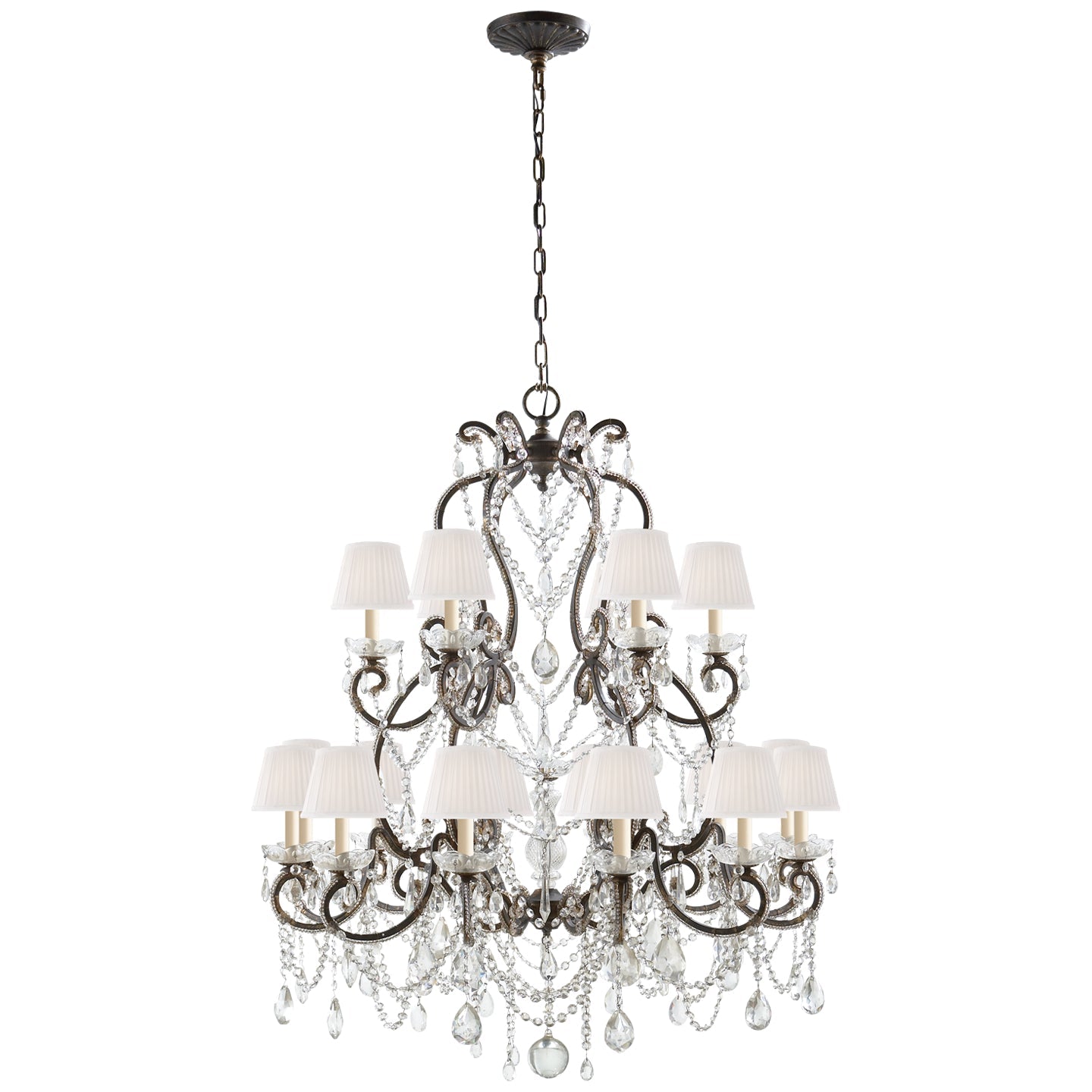 Product photo of the Adrianna 18 Light Chandelier in Antiqued Gild ( SKU# RL 5231AG-S )