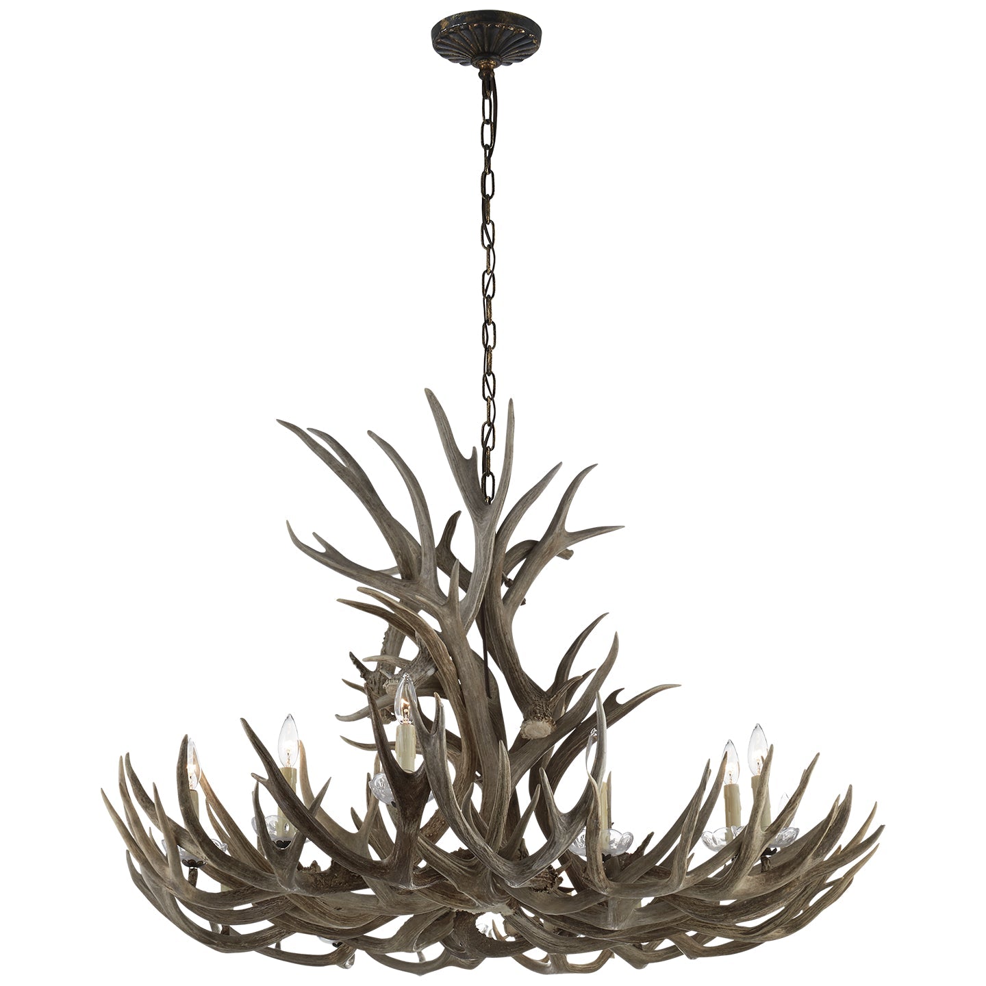 Product photo of the Straton 12 Light Chandelier in Natural Bone ( SKU# RL 5531BN )