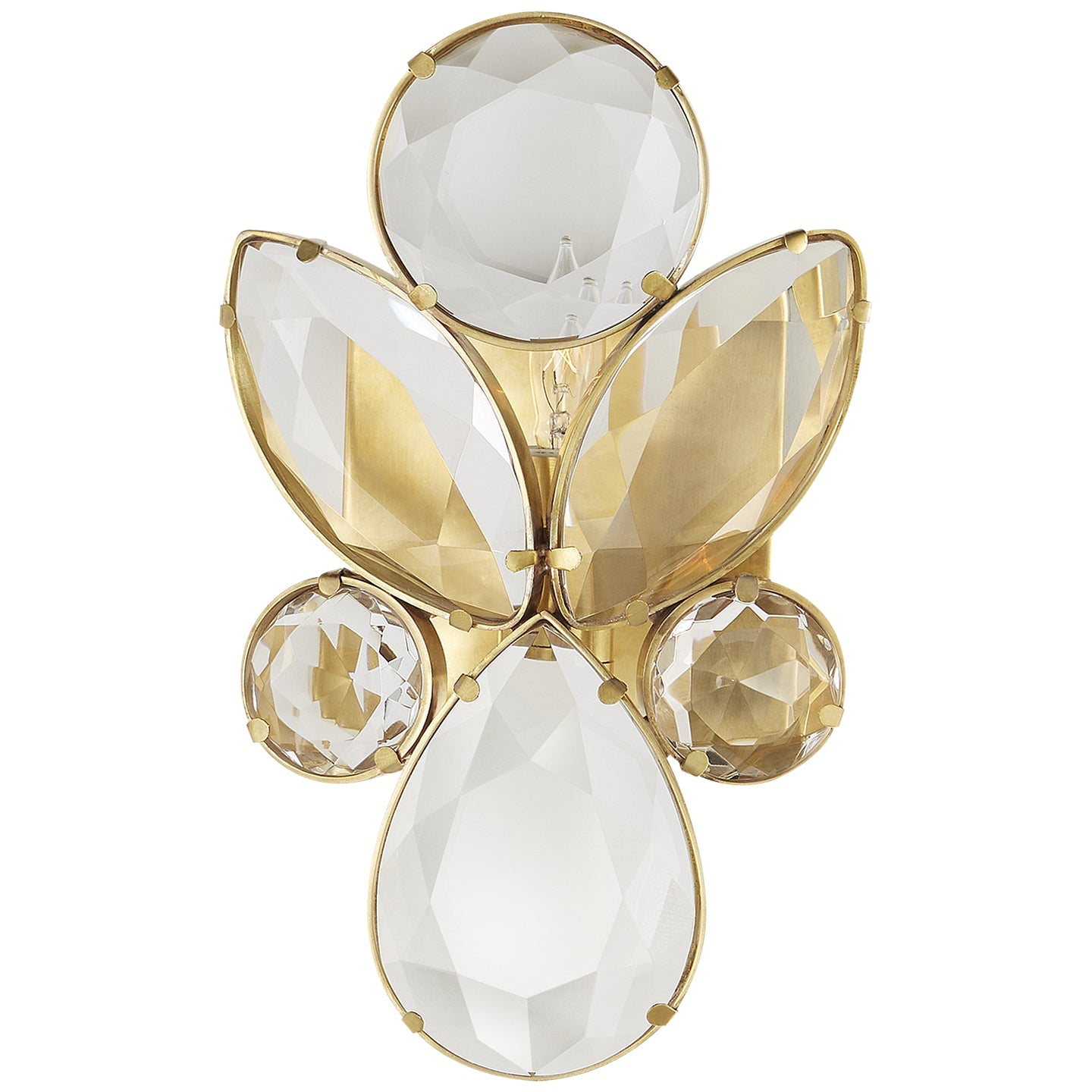 Product photo of the Lloyd One Light Wall Sconce in Soft Brass ( SKU# KS 2015SB-CG )