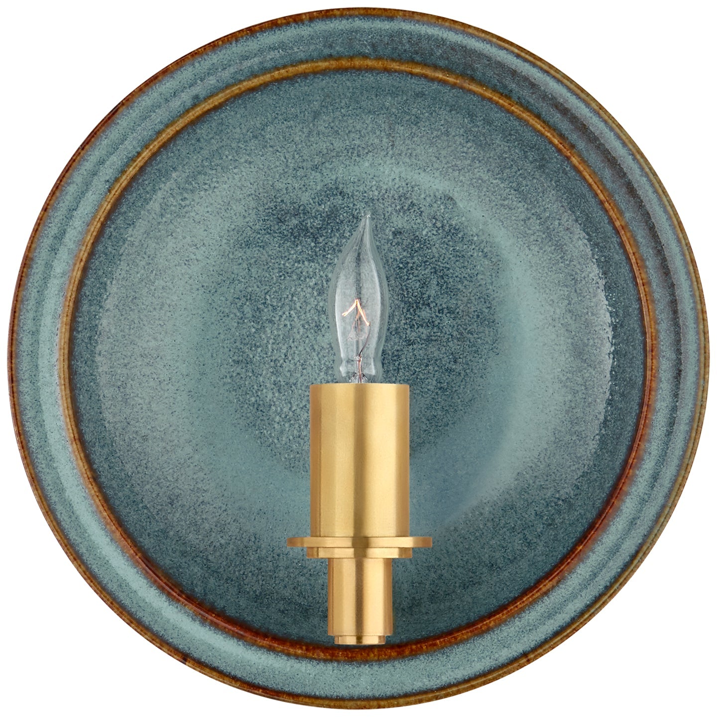Product photo of the Leeds One Light Wall Sconce in Oslo Blue ( SKU# CS 2605OSB )