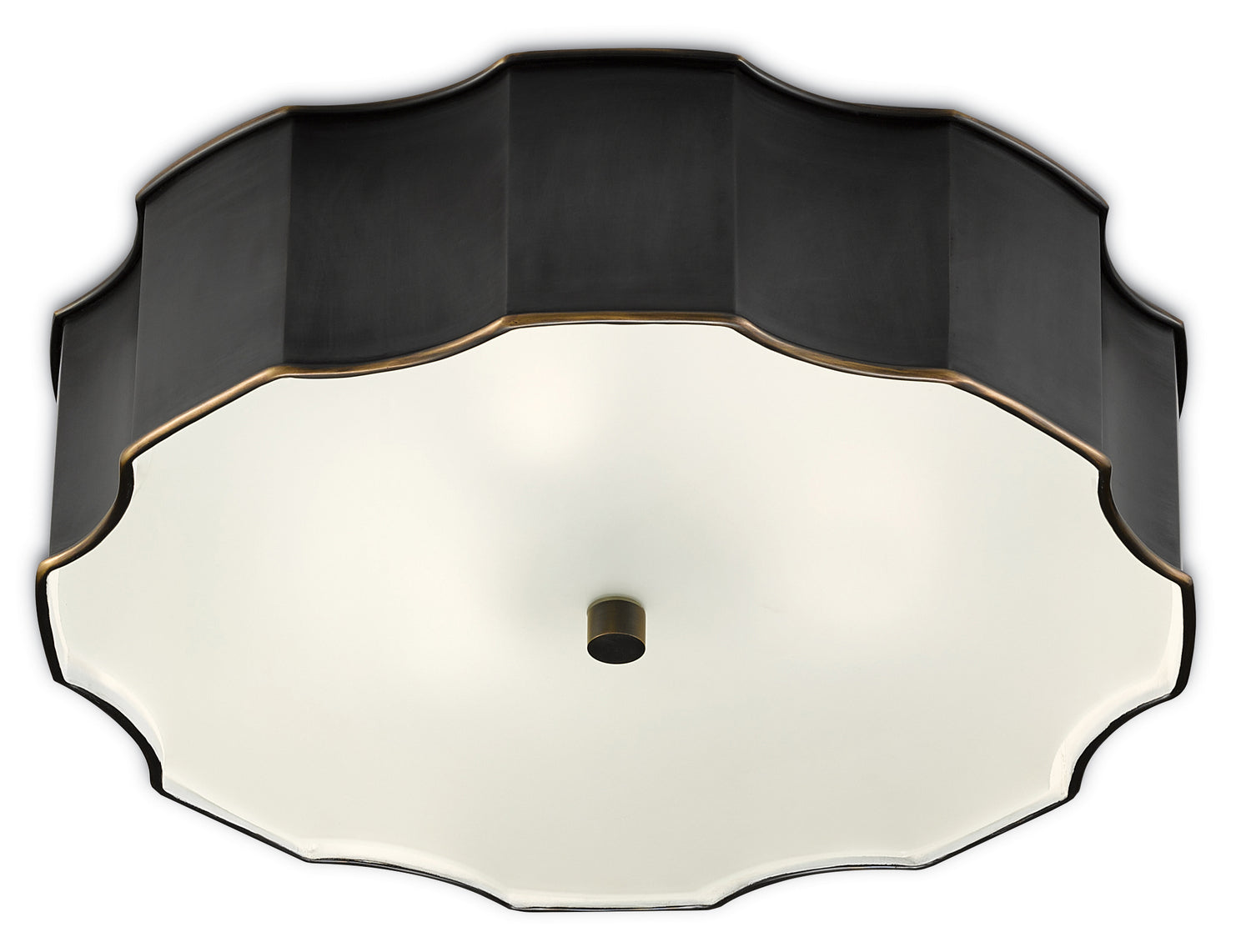 Product photo of the Wexford LED Flush Mount in Oil Rubbed Bronze/White ( SKU# 9999-0046 )