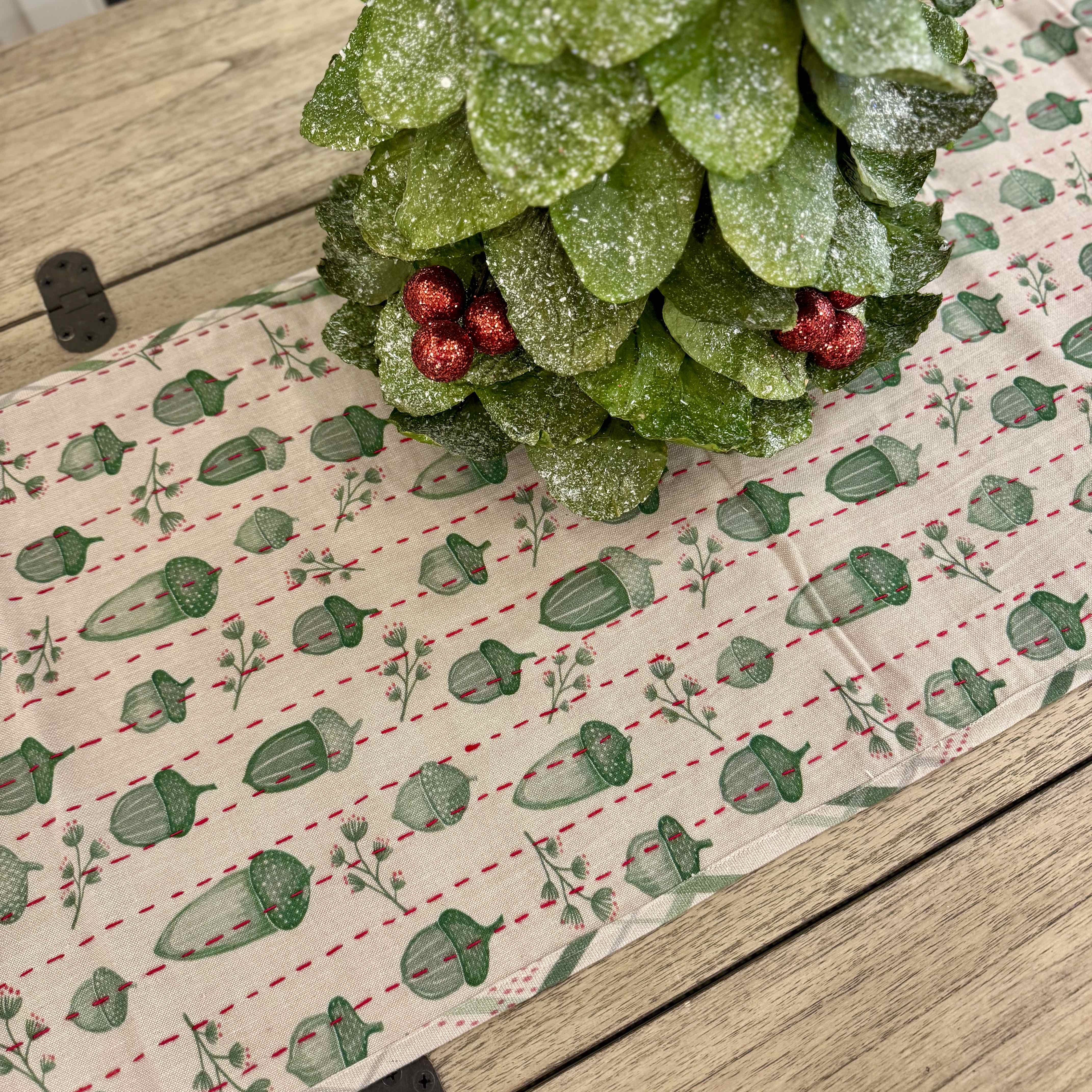 Acorn Striped Table Runner