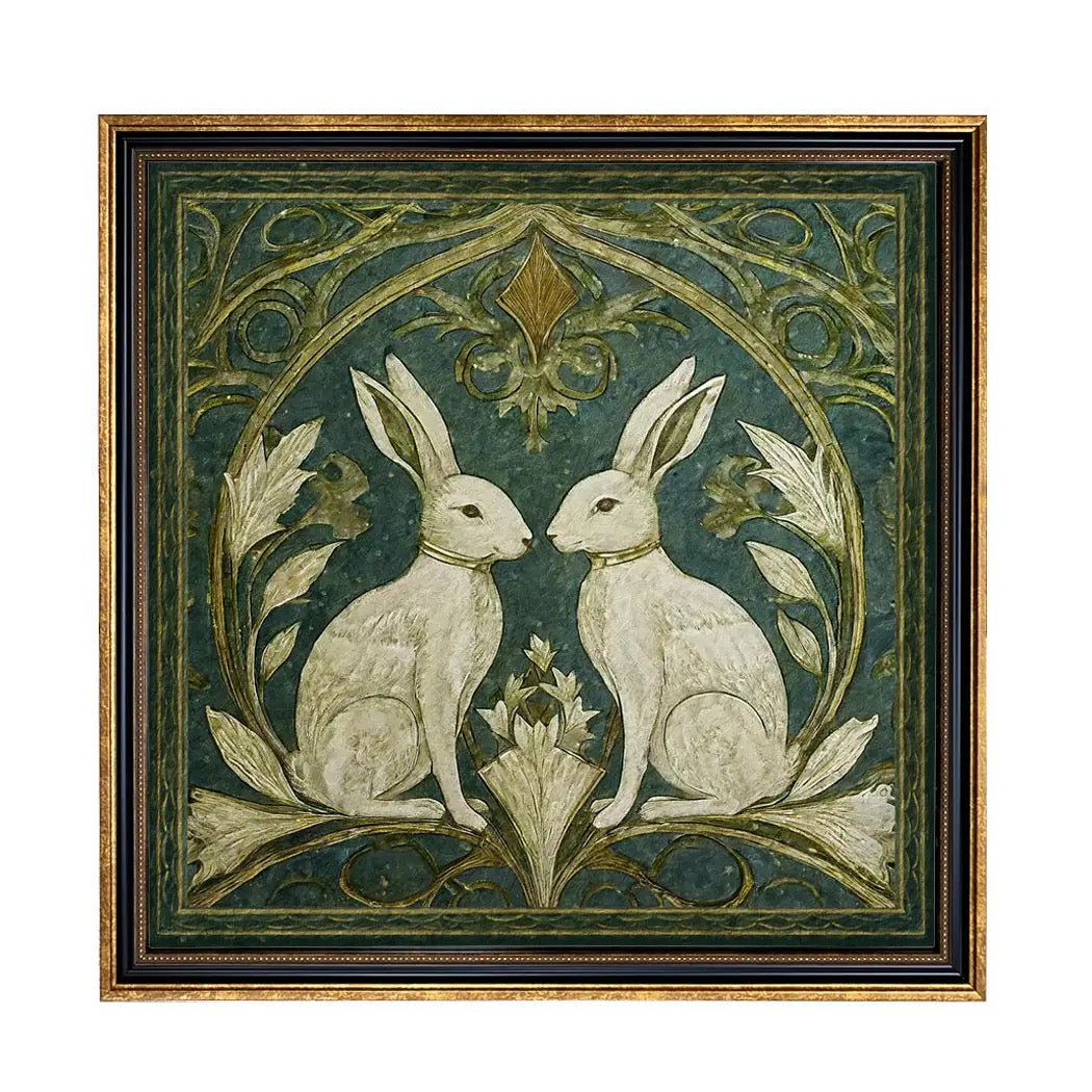 Art Nouveau Rabbit Print