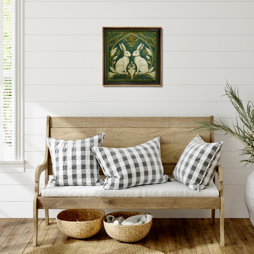 Art Nouveau Rabbit Print