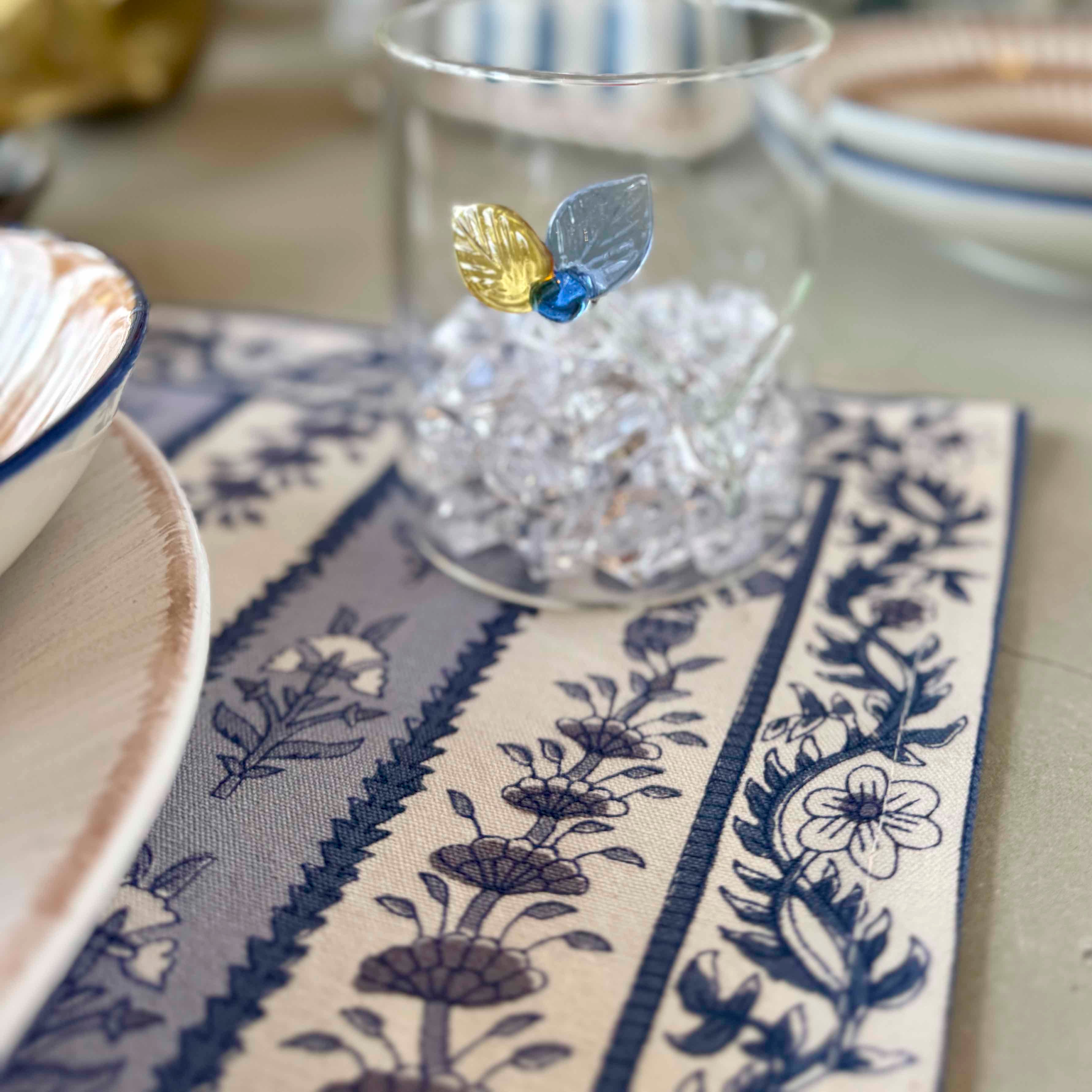 Avignon Placemats Blue & Marine - Set of 6