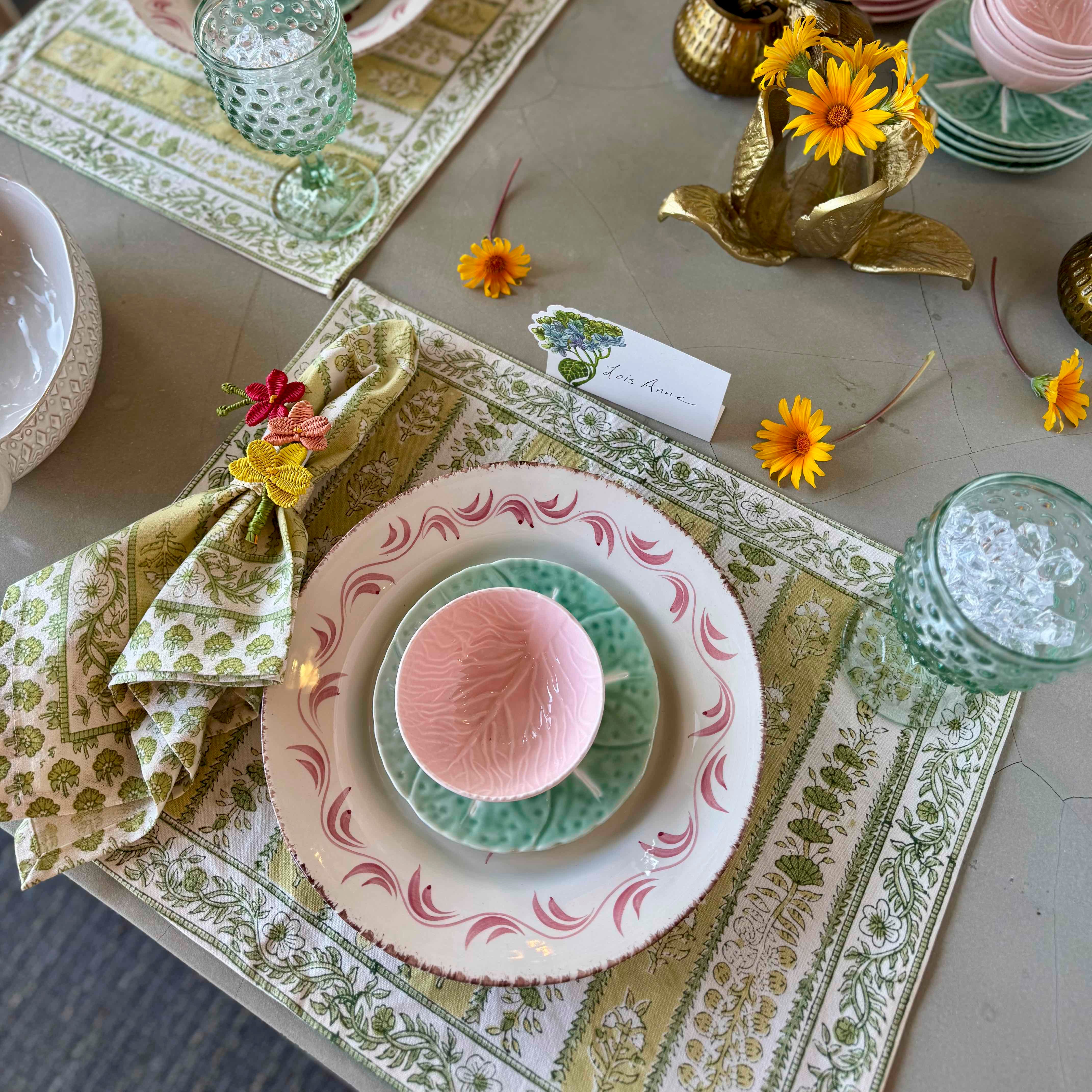 Avignon Placemats Pistache - Set of 6