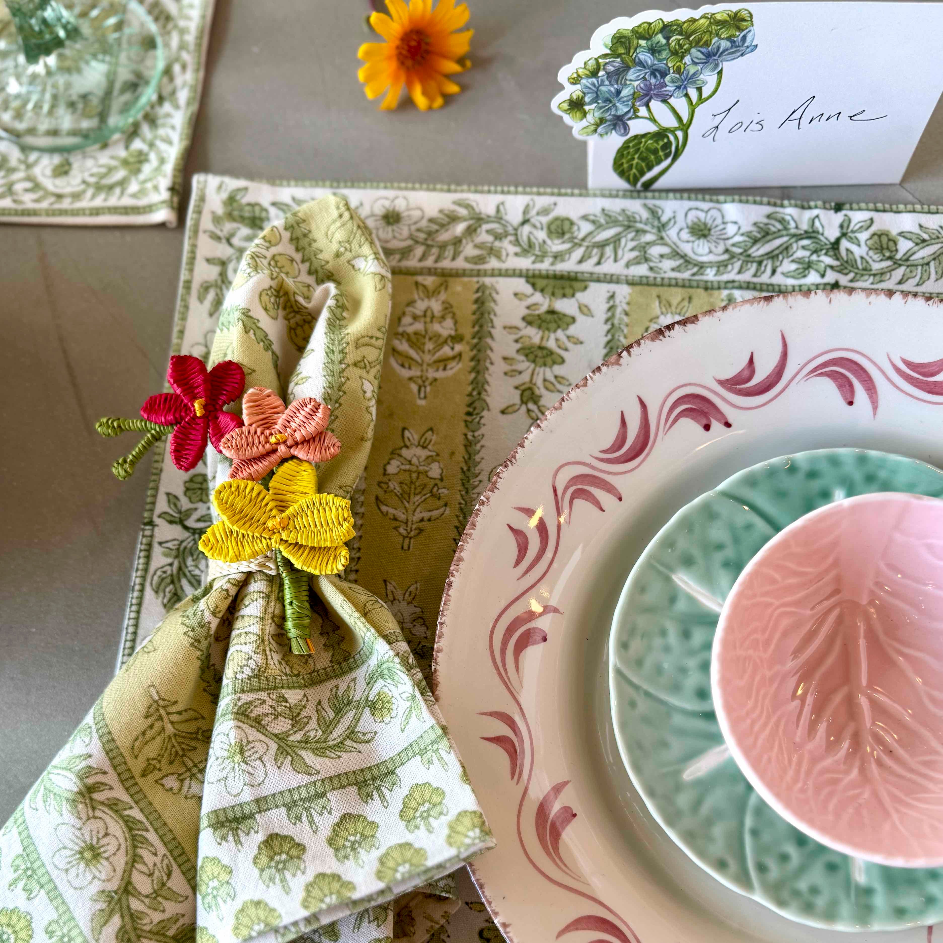 Avignon Placemats Pistache - Set of 6