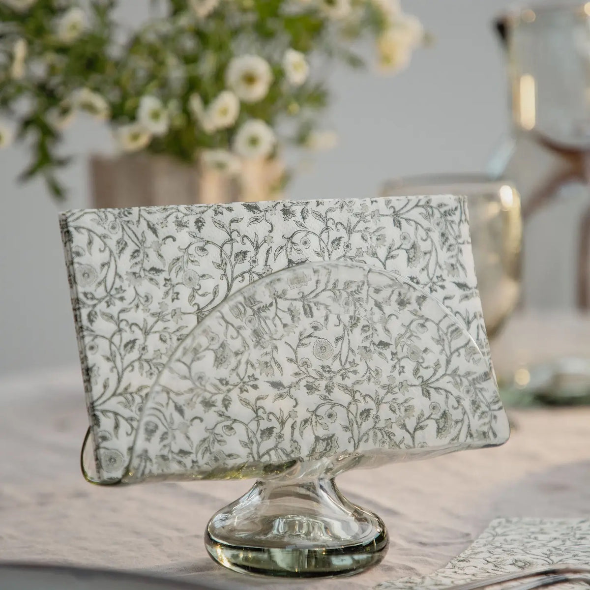 Bella Glass Napkin Holder