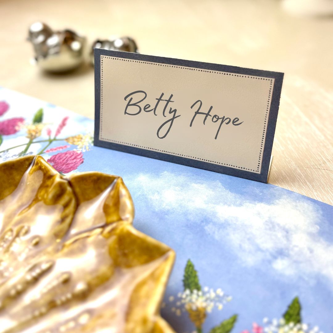 Cornflower Blue Place Card - Pack of 12