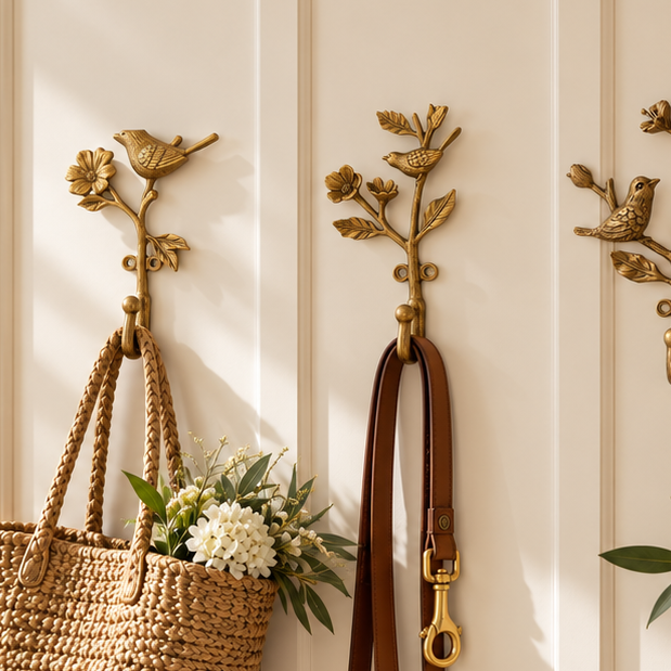 Bird on a Branch Wall hook