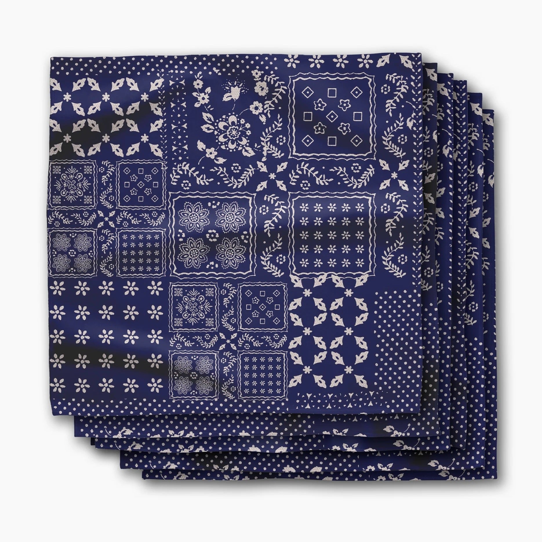Blue Bandanna Napkins - Set of 6