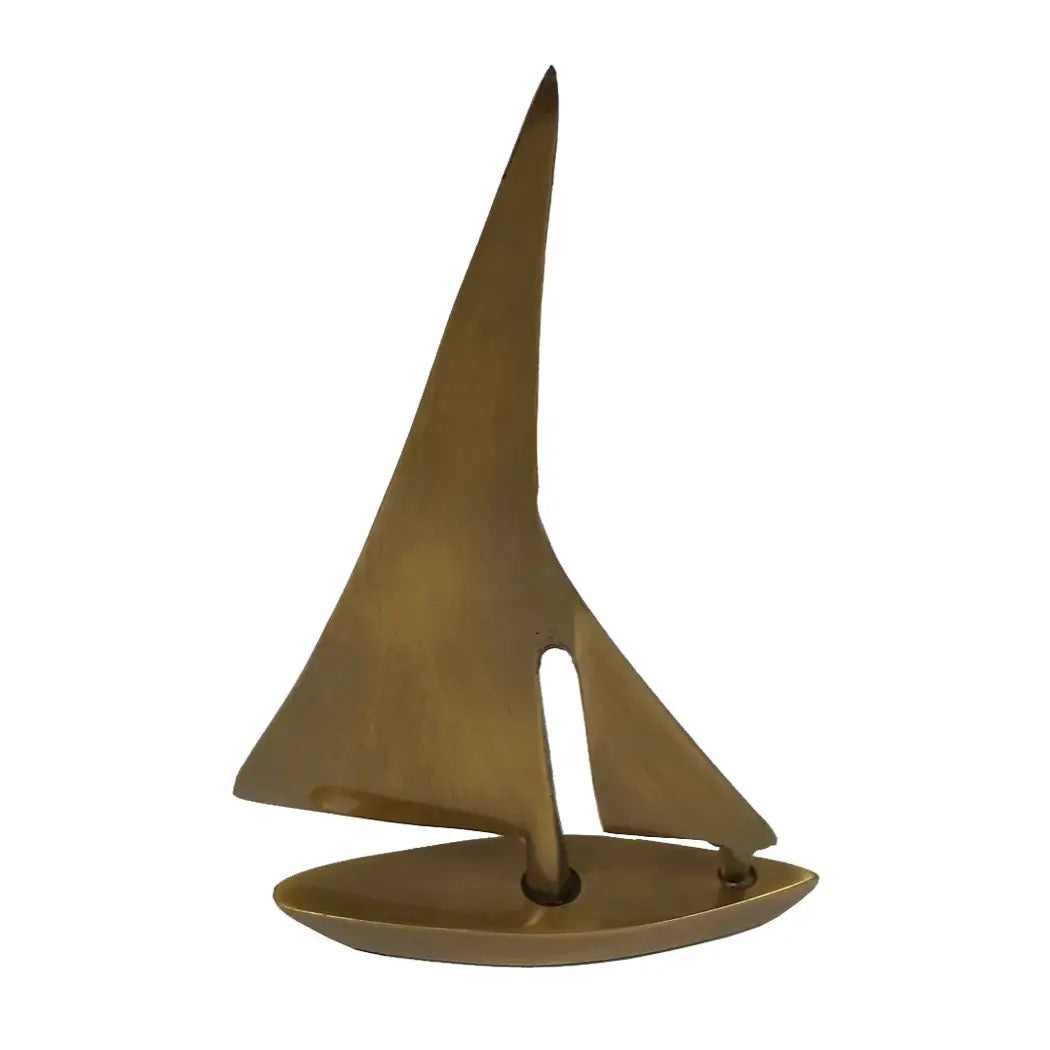 Brass Sailboat Paperweight