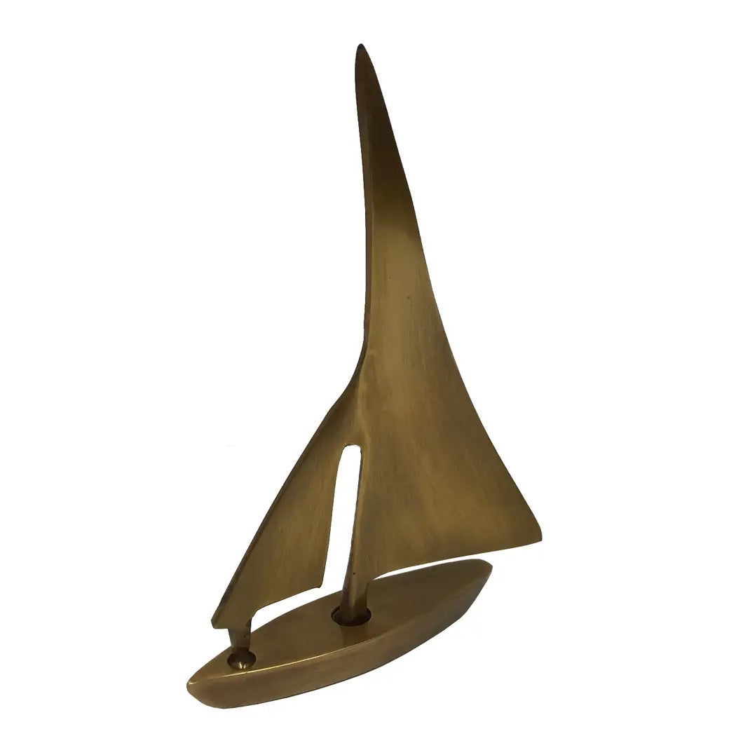 Brass Sailboat Paperweight