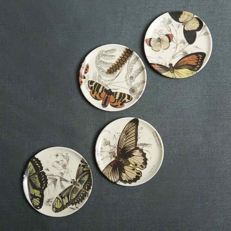 Butterfly Coasters - Set of 4