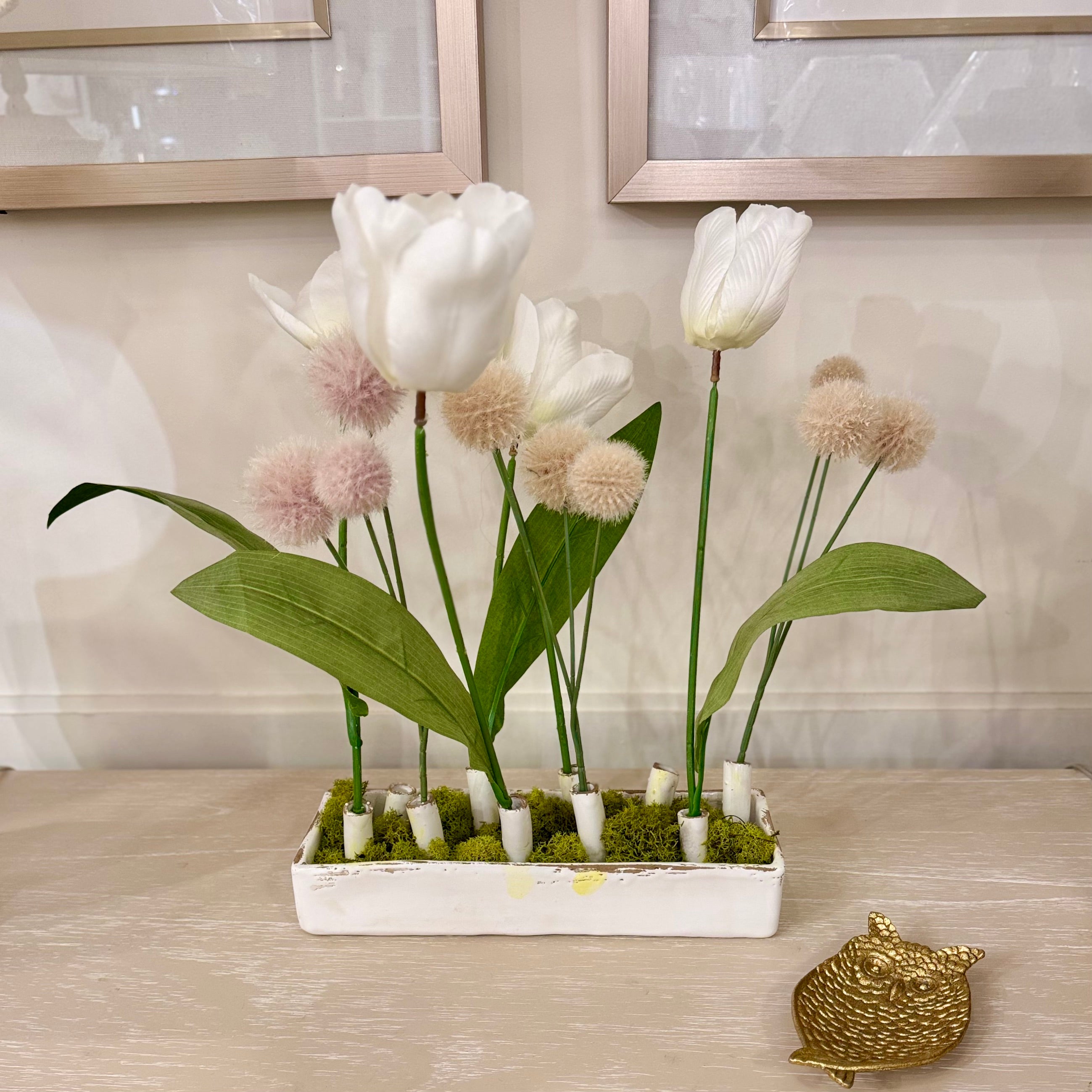 Ceramic Canoe in White