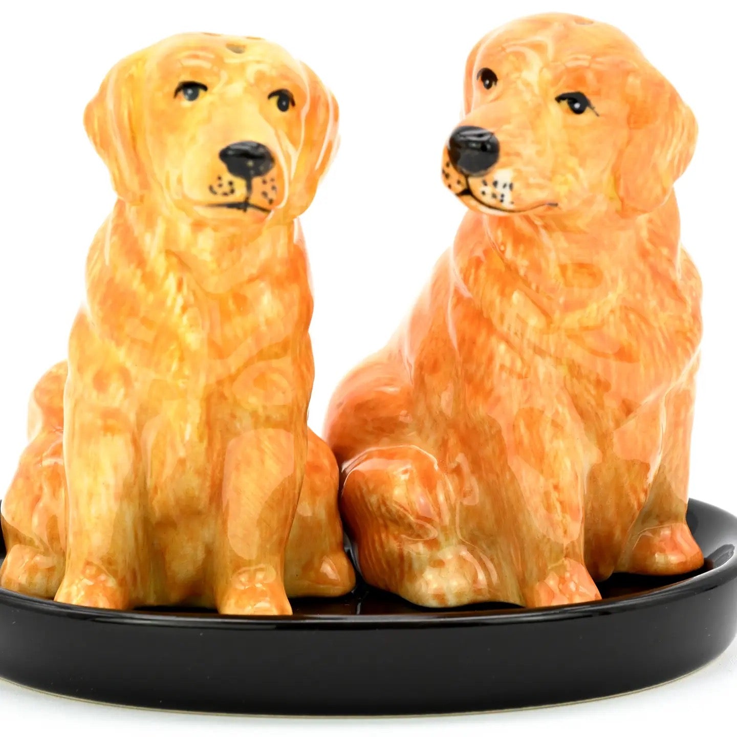 Ceramic Golden Retriever Salt & Pepper Shakers