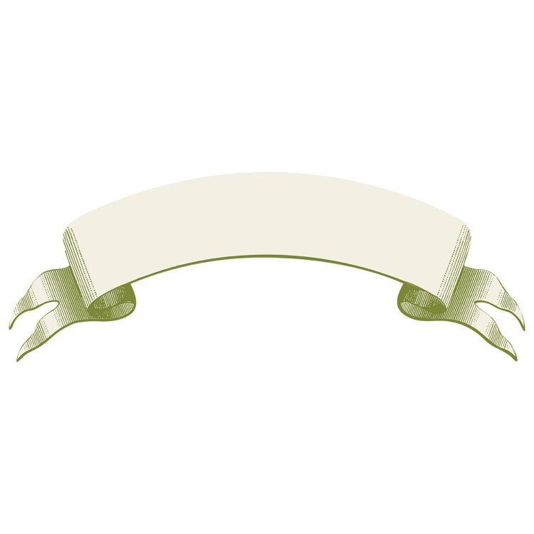 Classic Moss Banner Table Accent - Set of 12