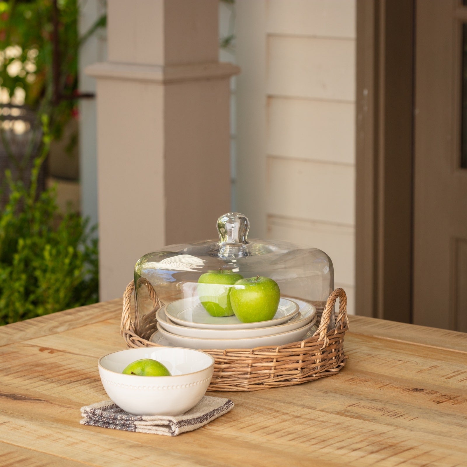 Cloche Covered Serving Basket