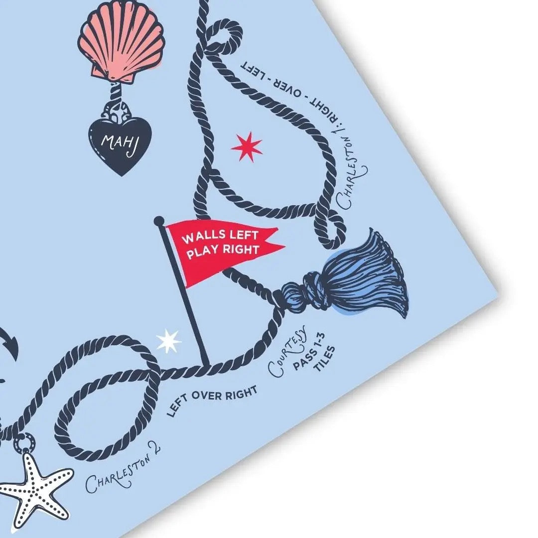Coastal Charm Mahjong Mat