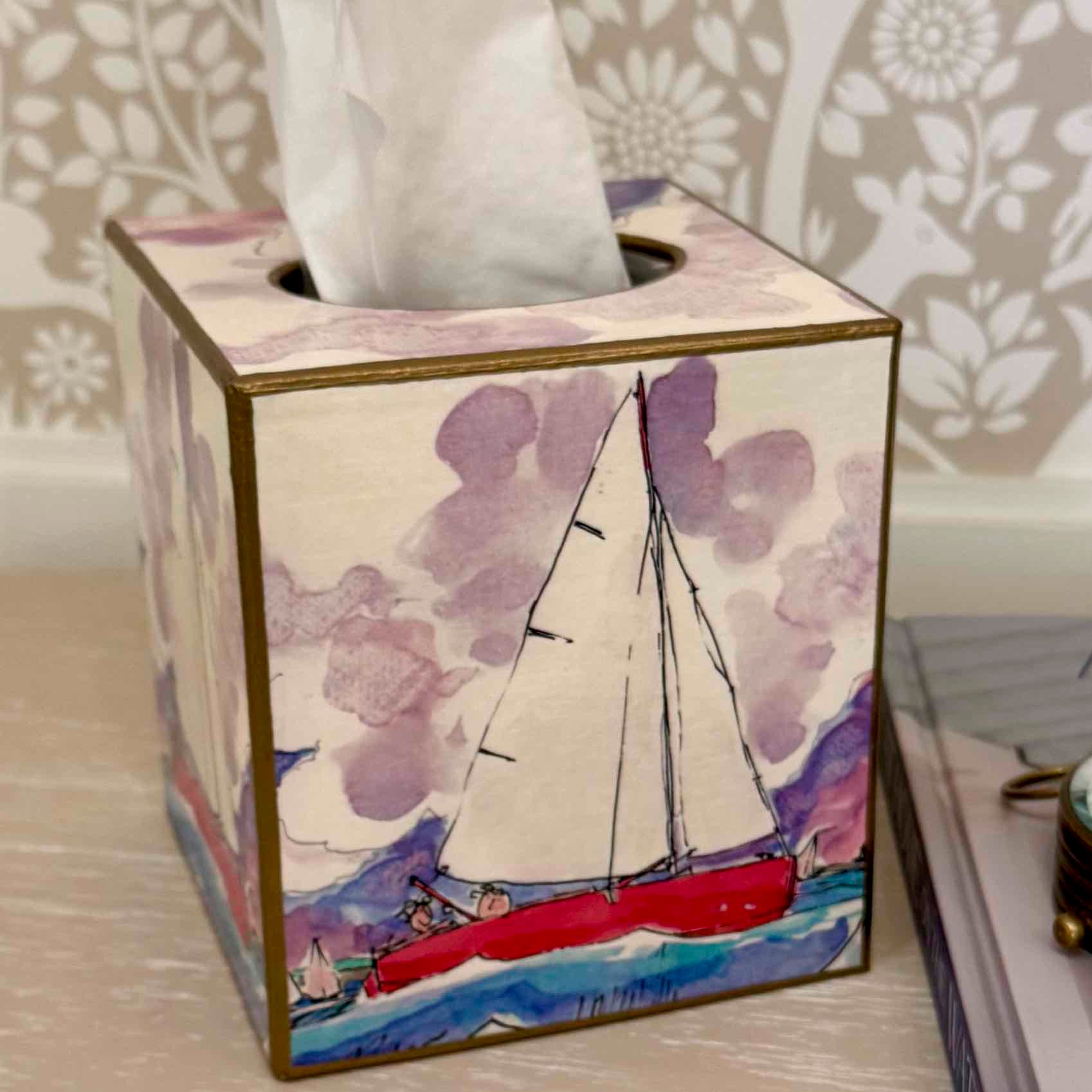 Day Sail Tissue Box Cover