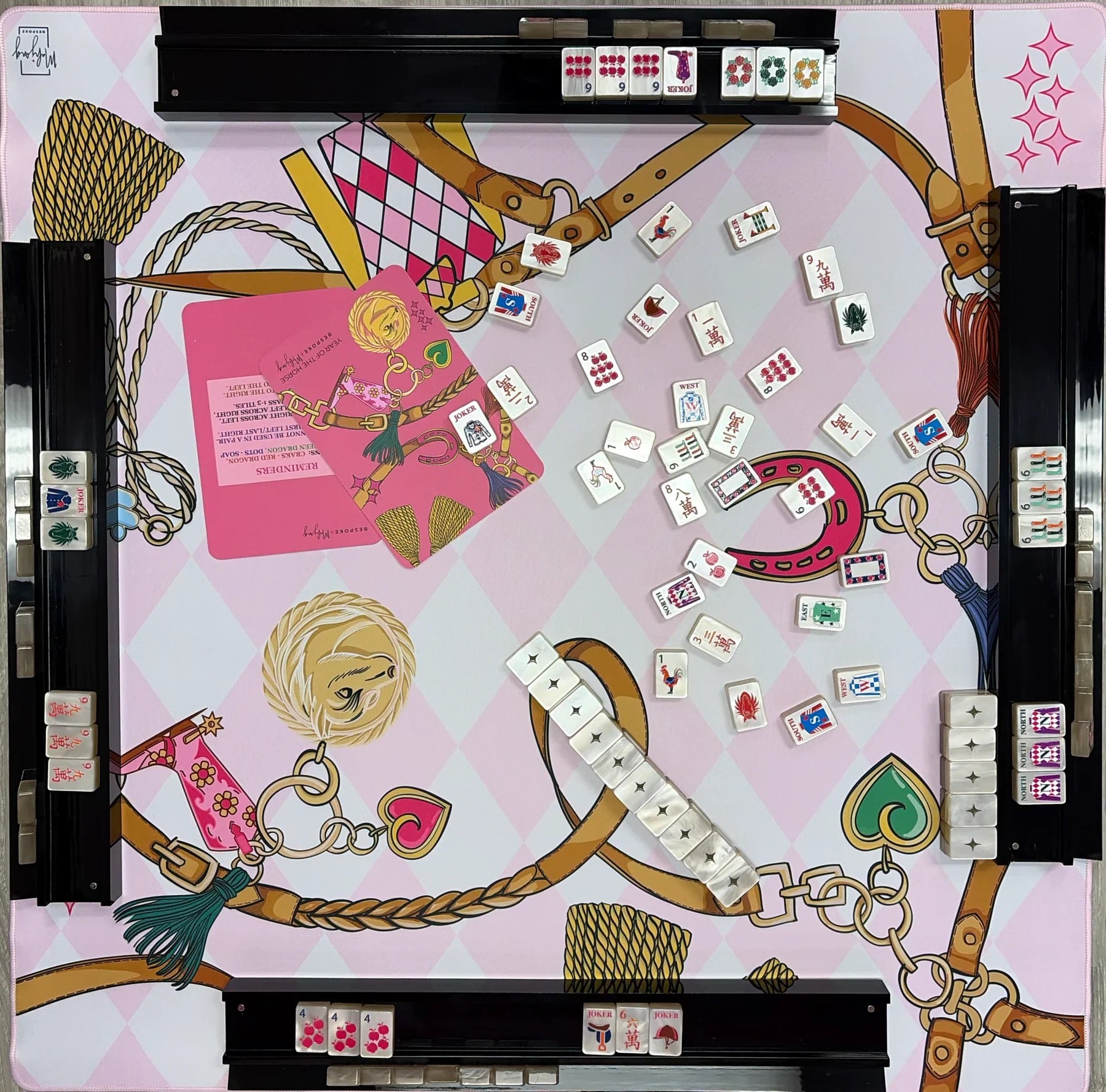 Double the Fun Year of the Horse Mahjong Mat
