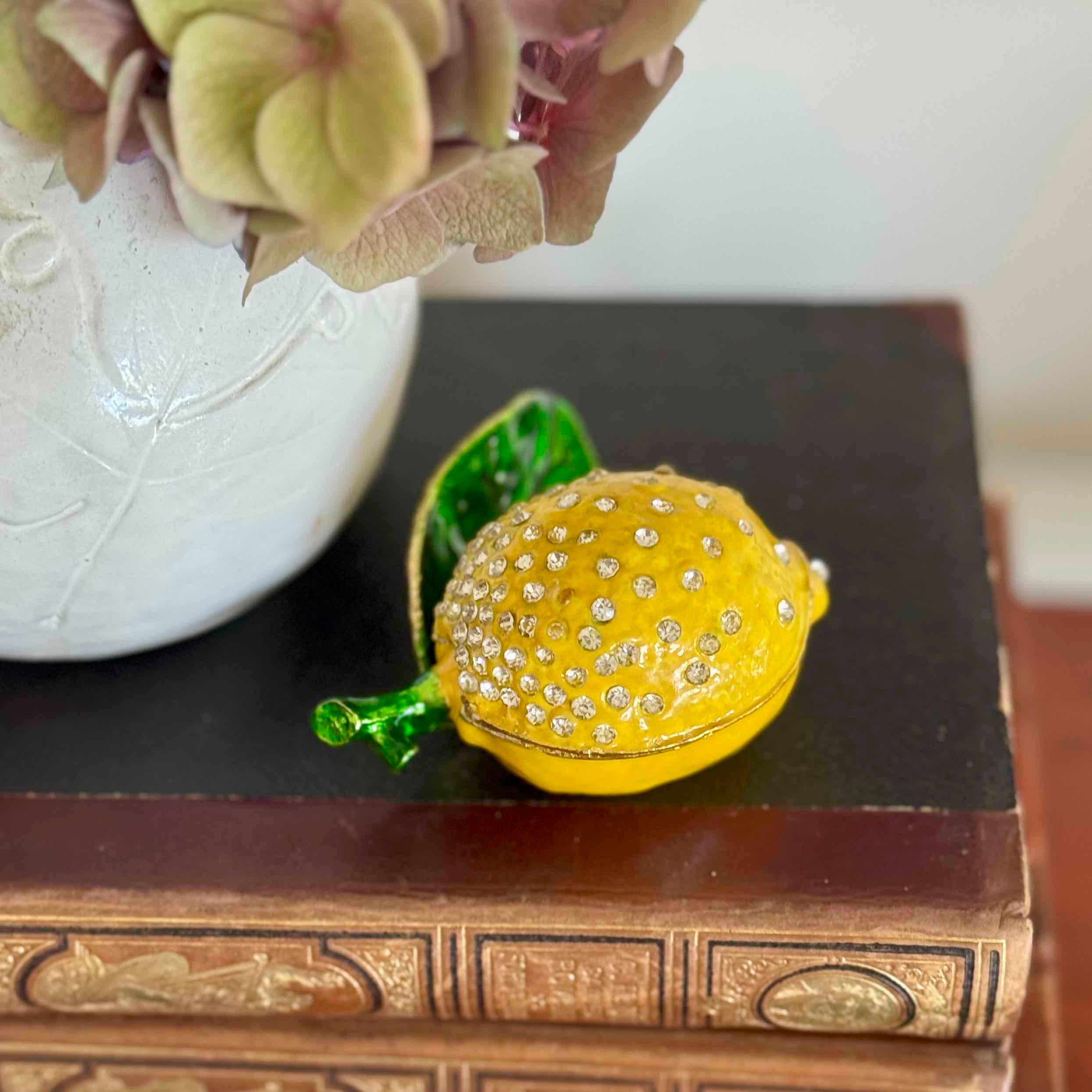 Enameled Lemon Box