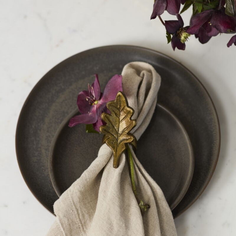 English Oak Leaf Napkin Ring