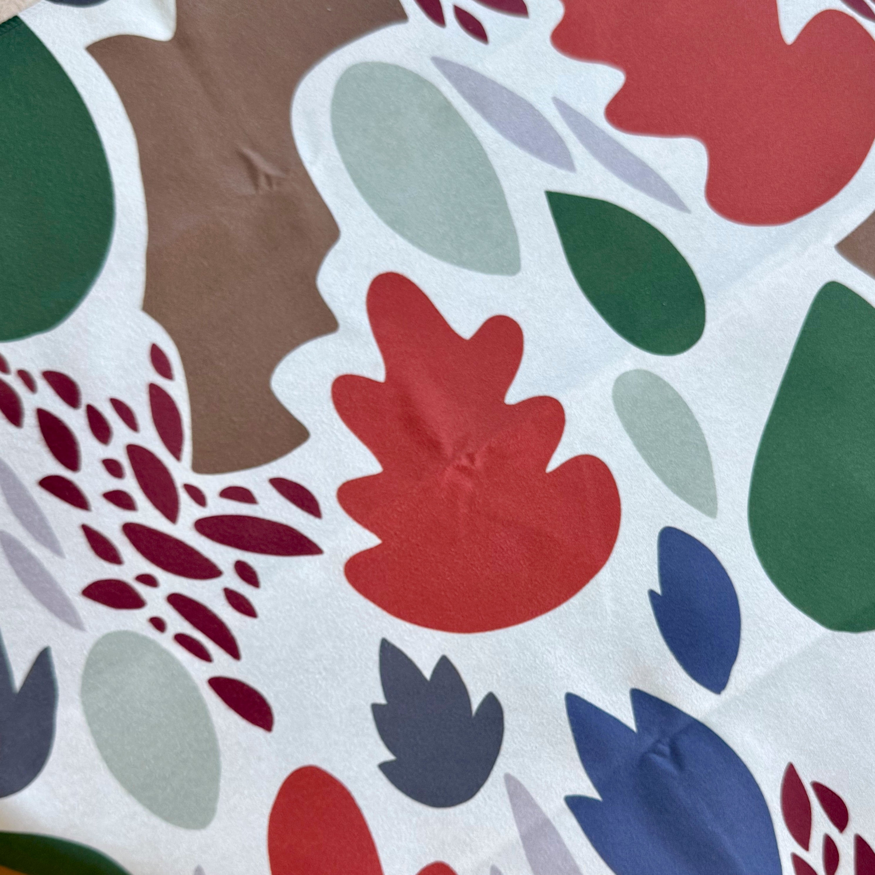 Colorful floral pattern on a white background