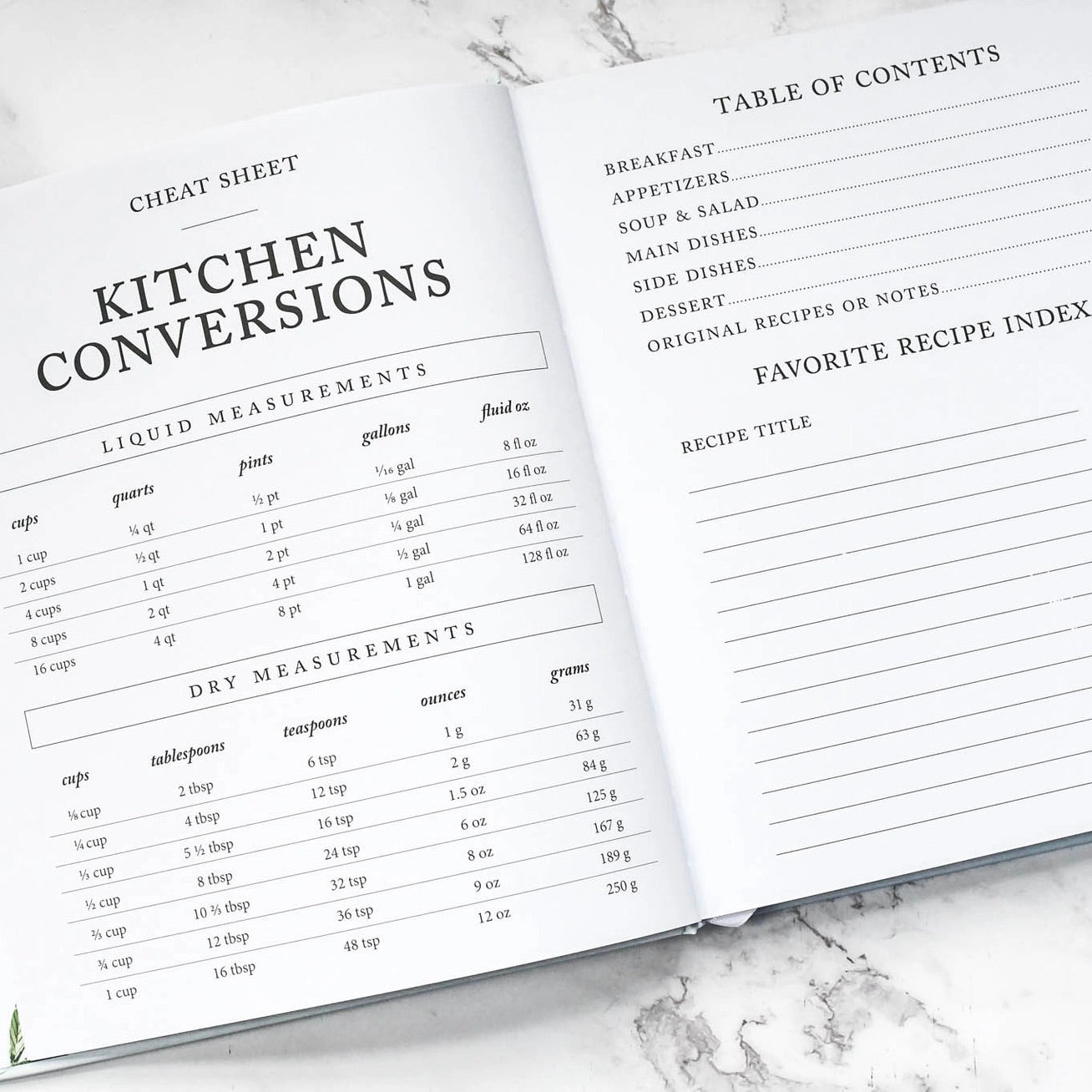 Family Recipe Book & Keepsake Journal