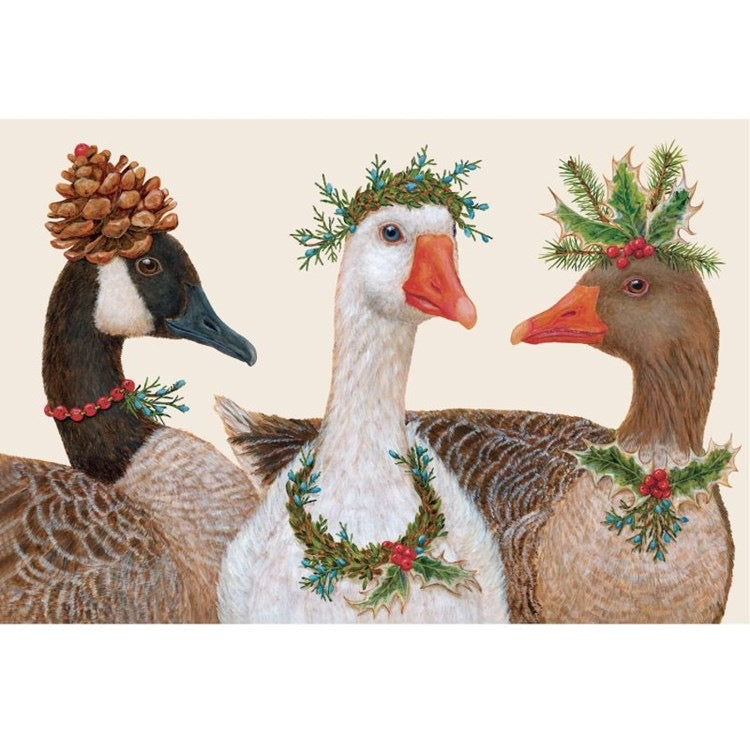 Festive Geese Placemat - Pack of 18
