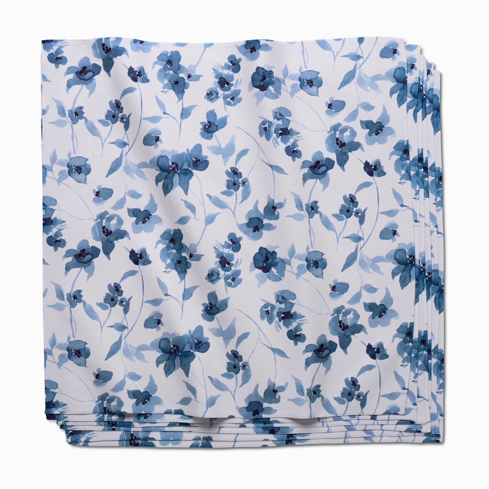 Flowers in Blue Dinner Napkins - Set of 6