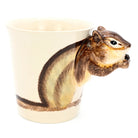 Squirrel-shaped cup on a white background