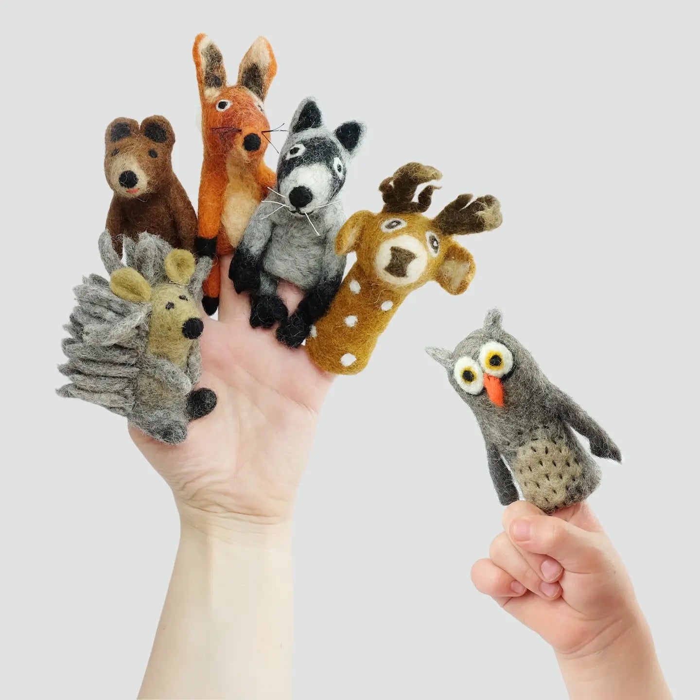 Forest Critter Finger Puppets - Set of 6