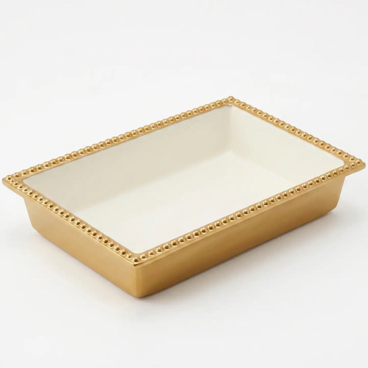 Gold Beaded Napkin Holder