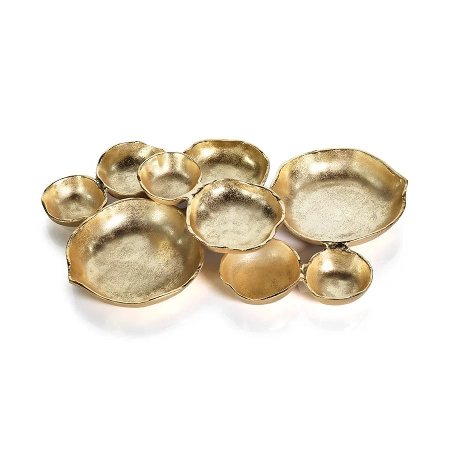 Gold Cluster Serving Dish