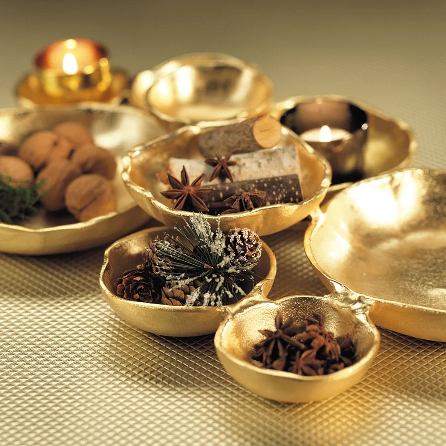 Gold Cluster Serving Dish