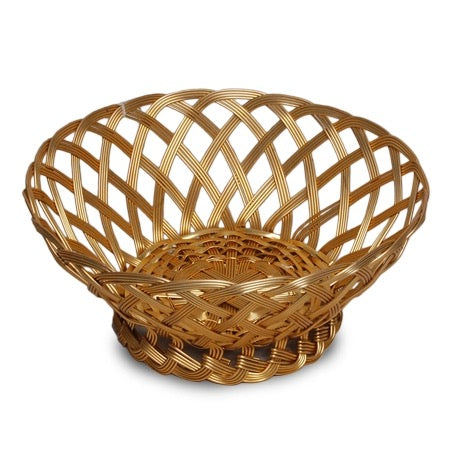 Gold Wire Weave Basket