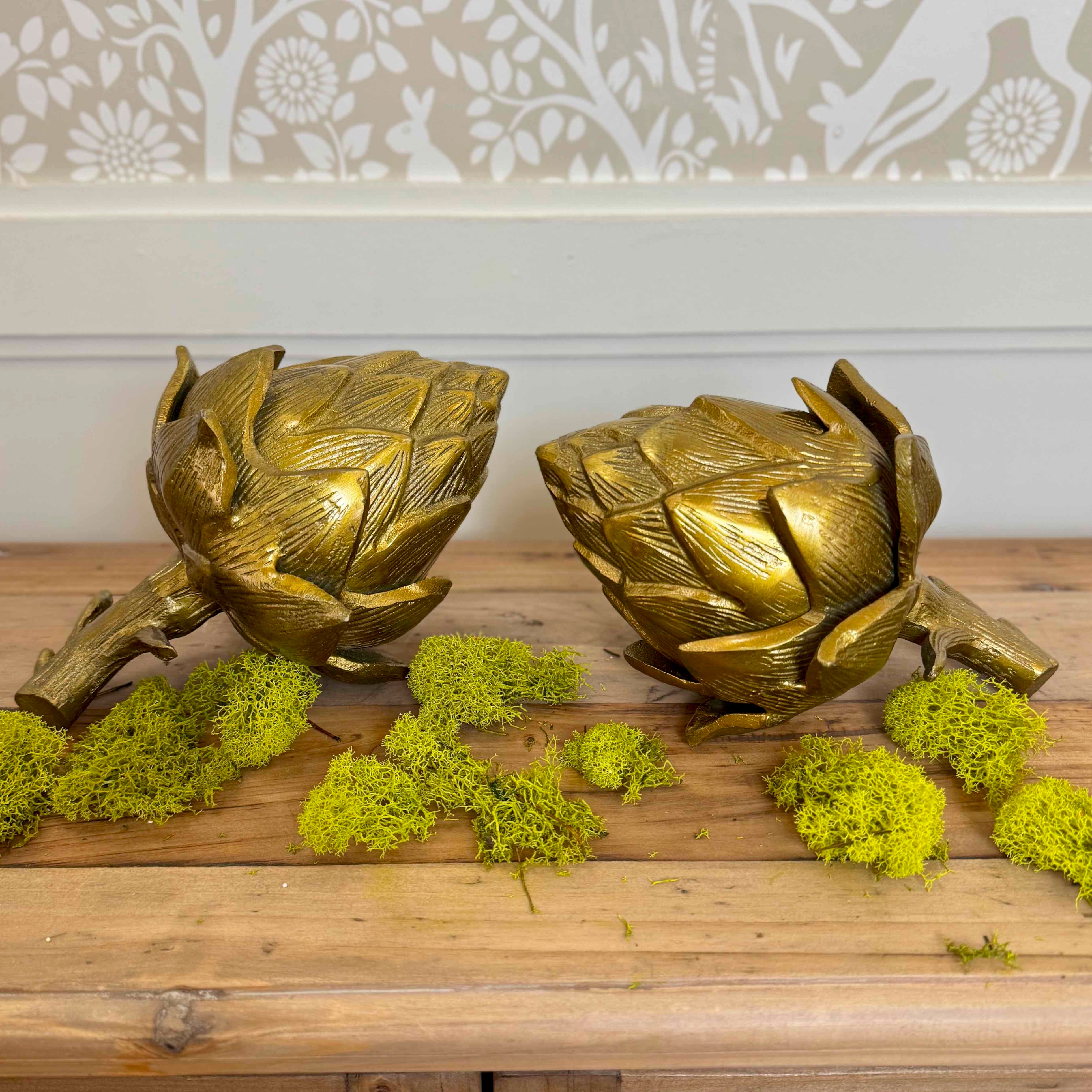 Golden Artichoke Sculpture