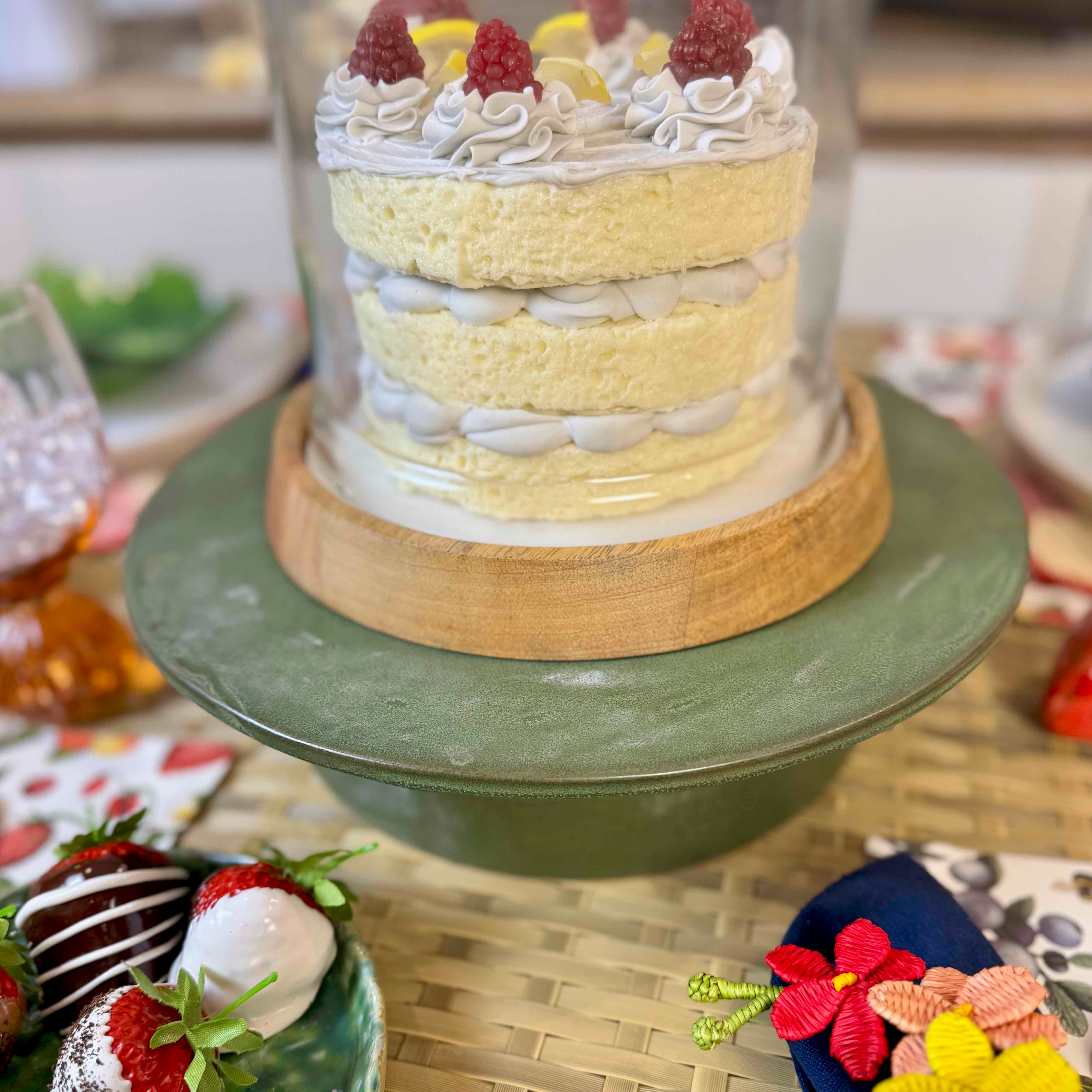 Green Glazed Pedestal