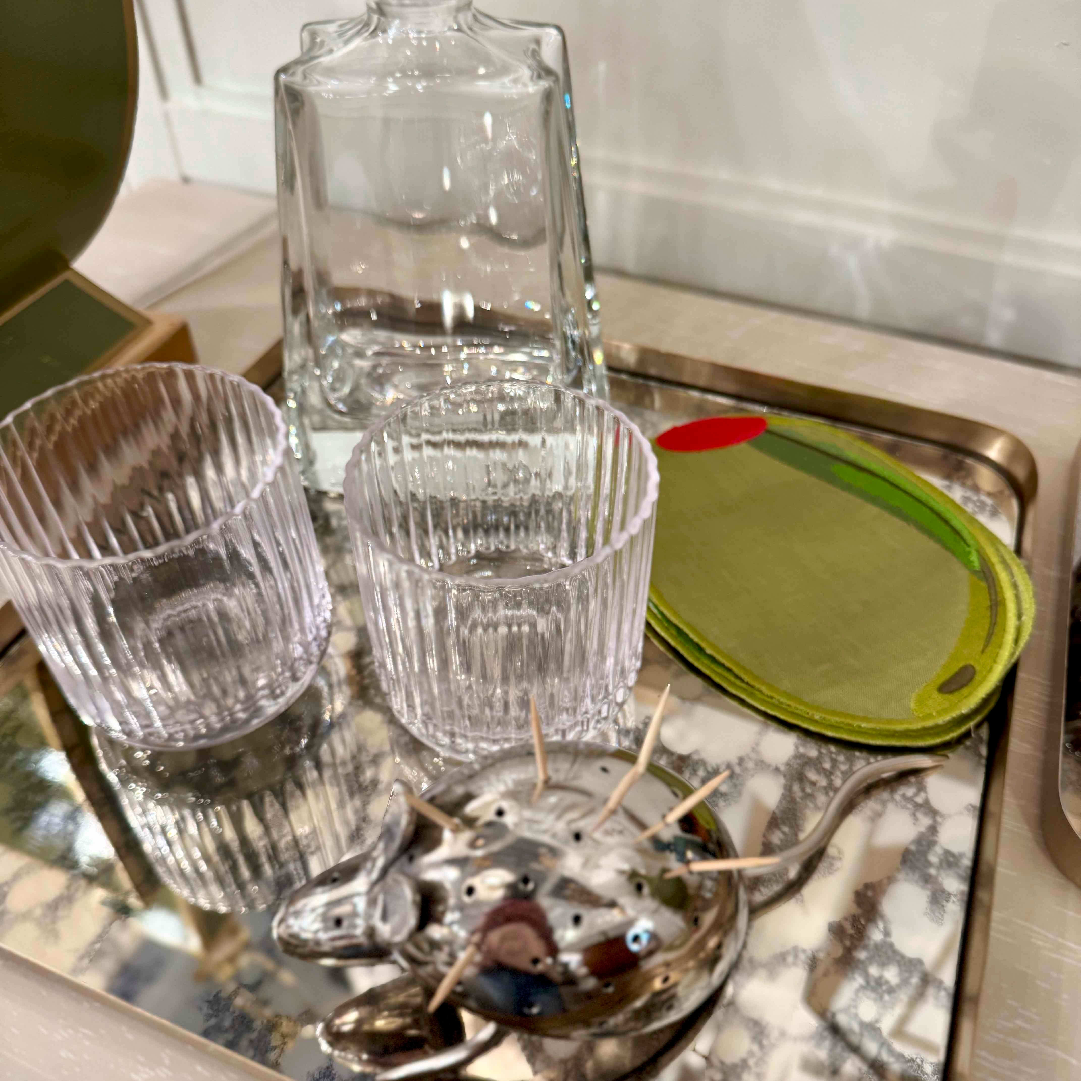 Green Olive Cocktail Napkins