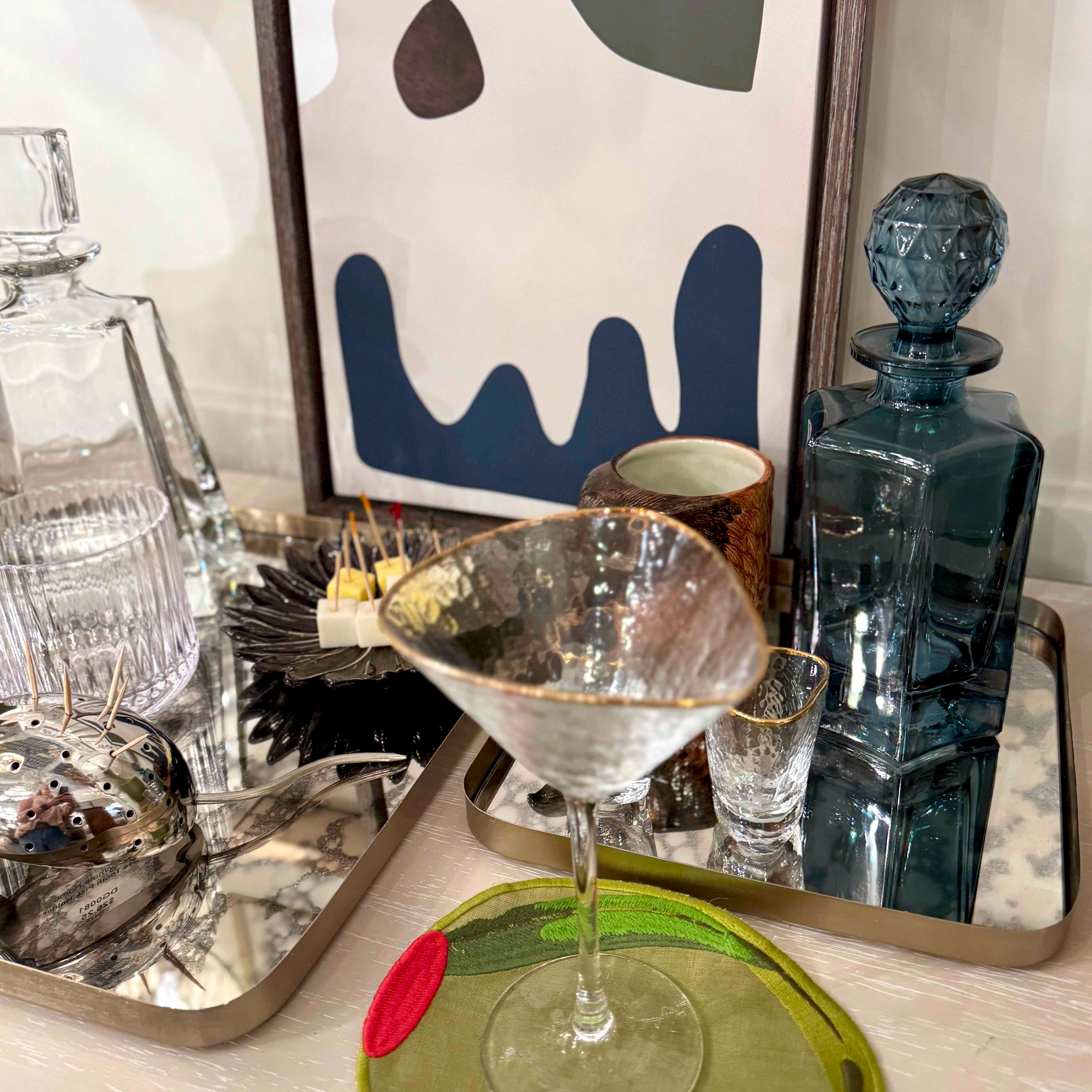 Green Olive Cocktail Napkins