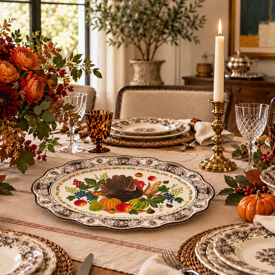 Harvest Porcelain Serving Platter
