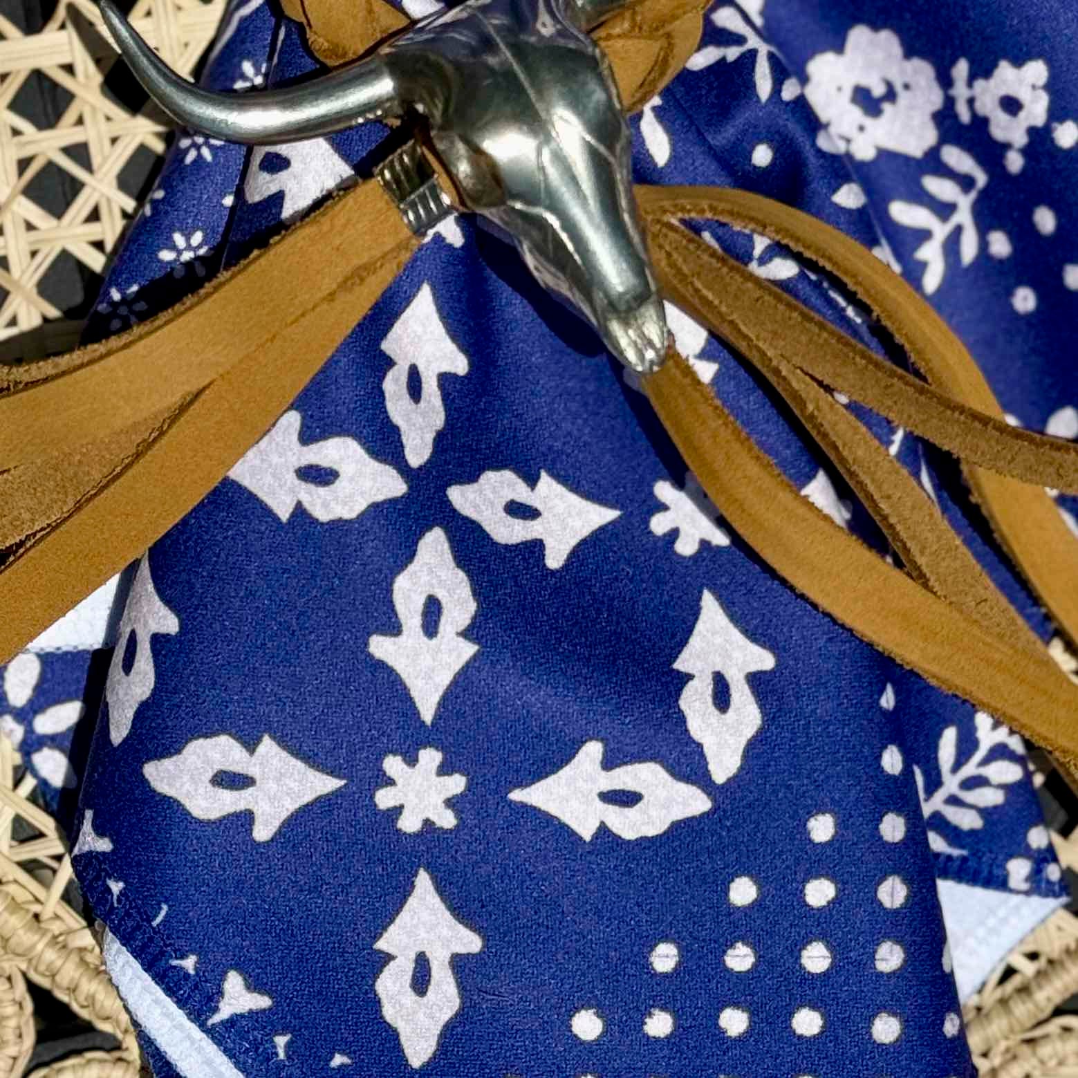 Blue Bandanna Napkins