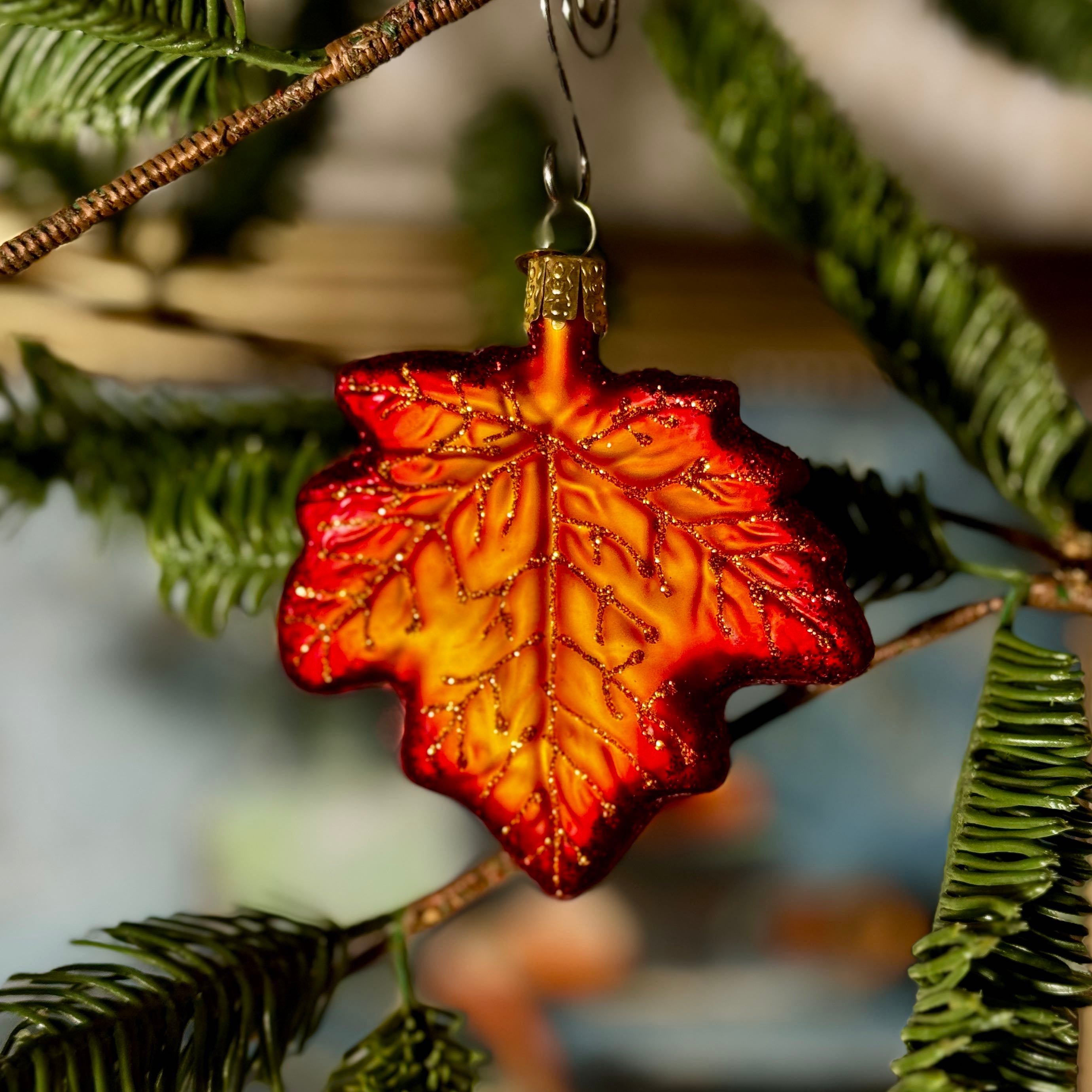 Red Maple Leaf Ornament