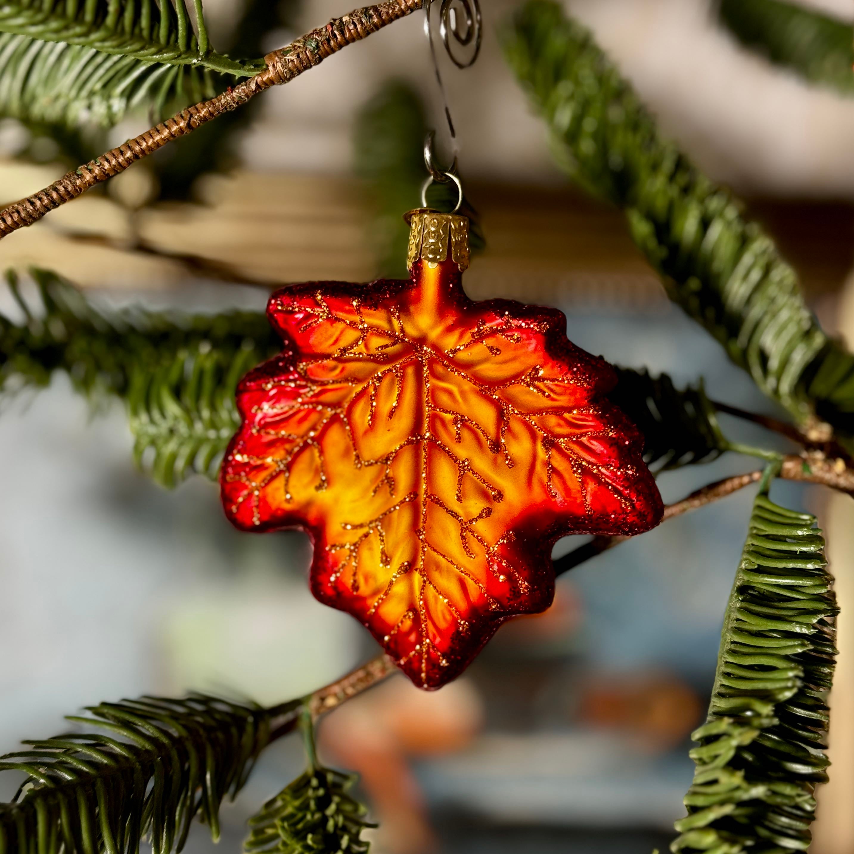 Red Maple Leaf Ornament