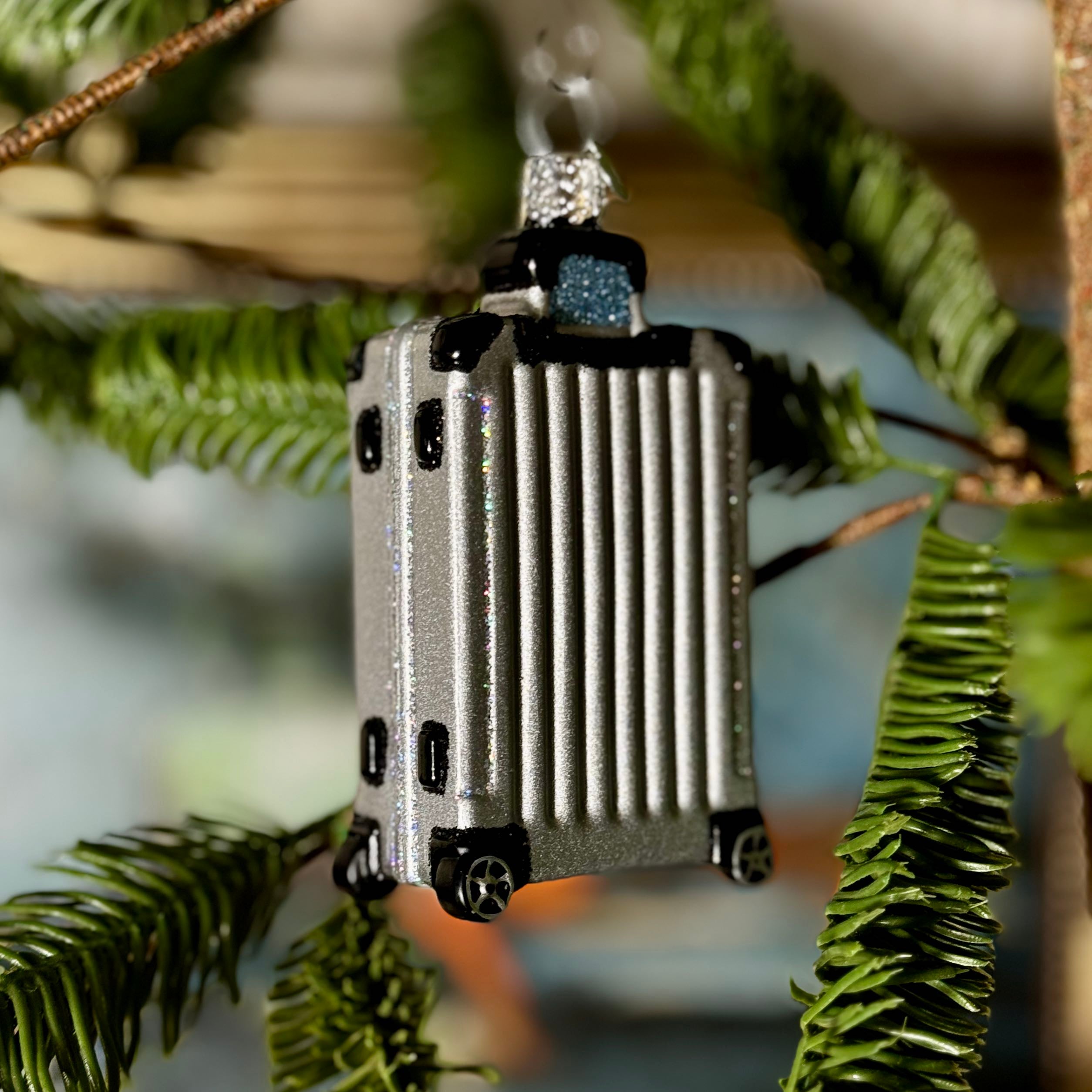 Rolling Suitcase Ornament