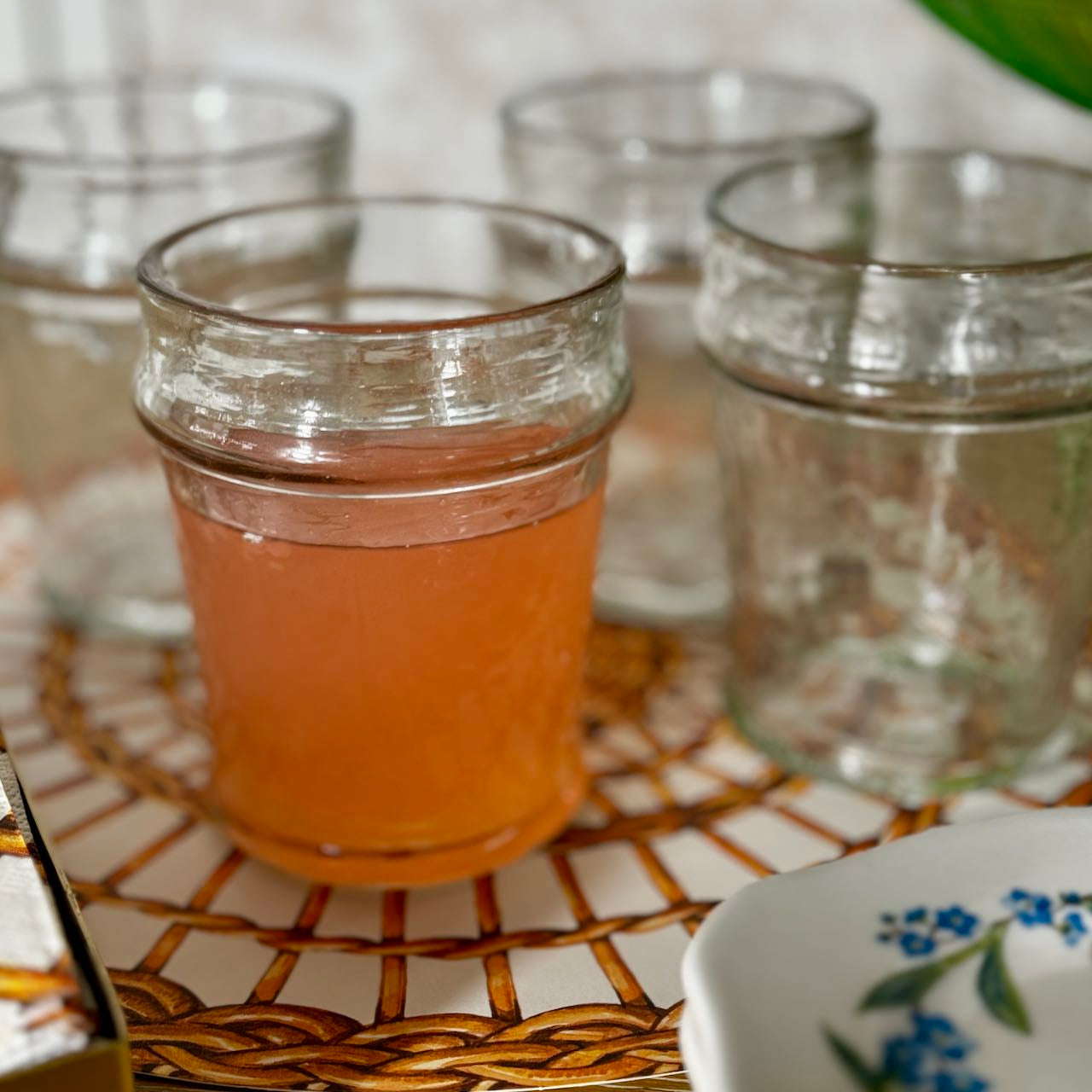 Hammered Glass Drinkware