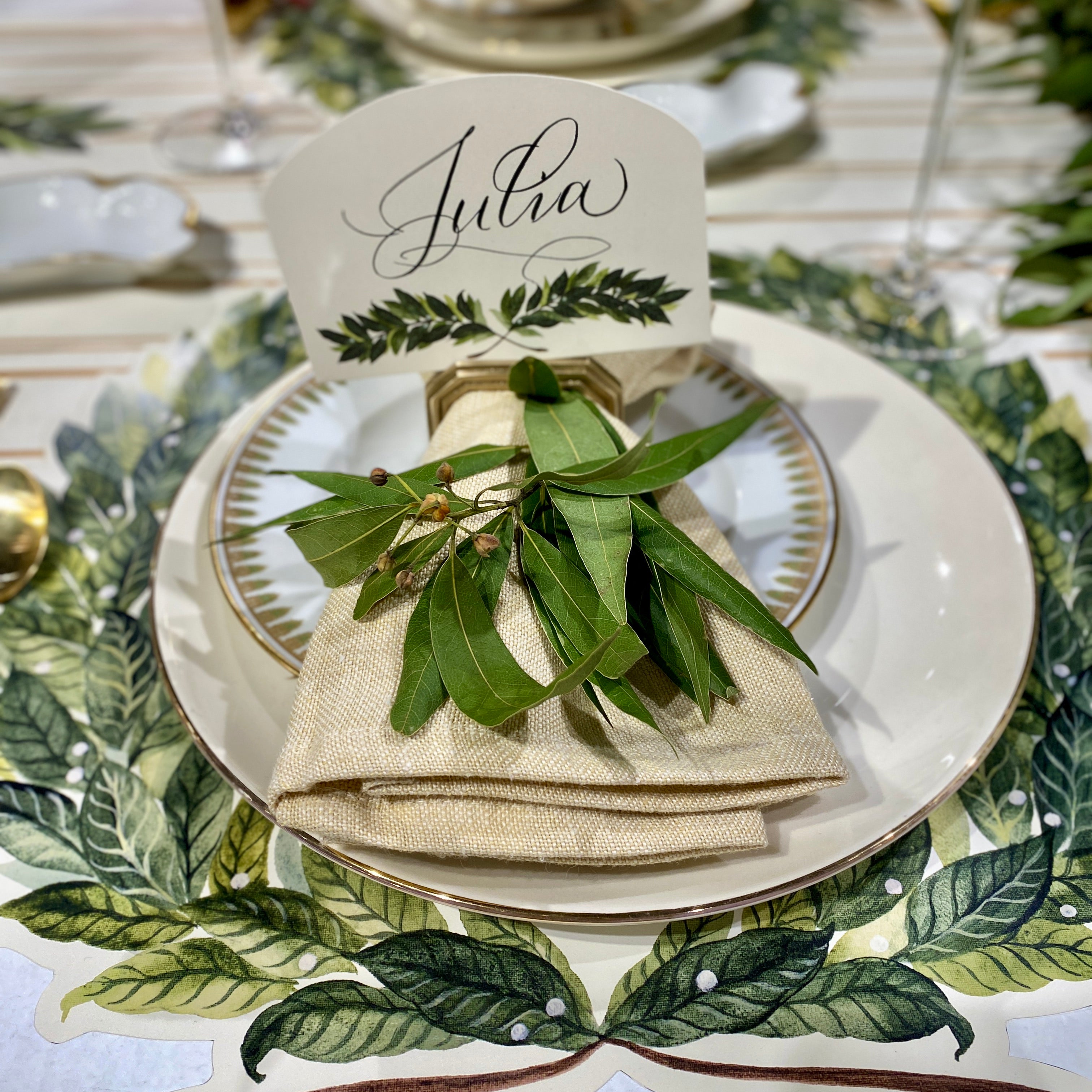 Laurel Leaf Place Cards
